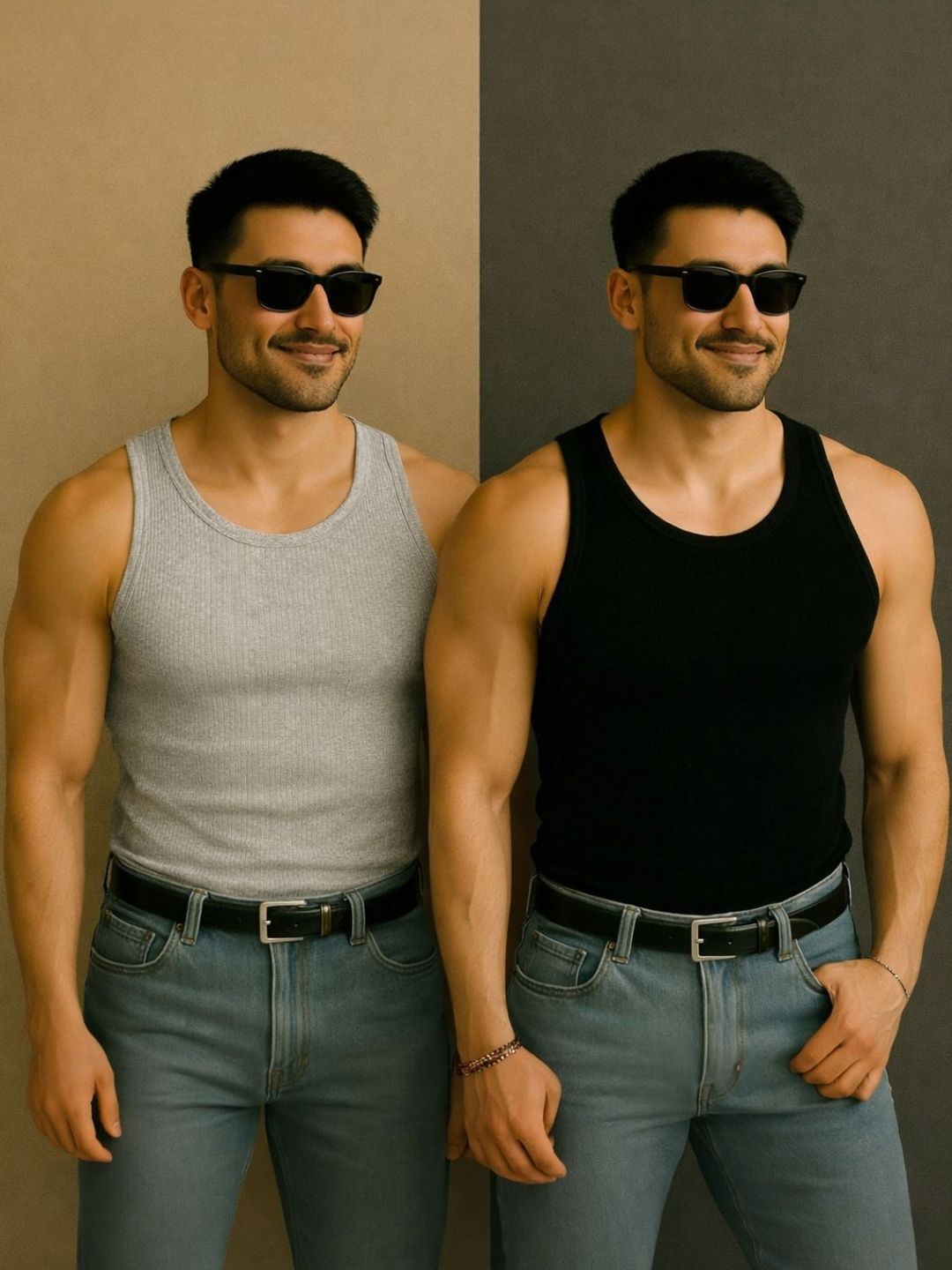 ROCKWELL Cotton Innerwear Vests-image-41