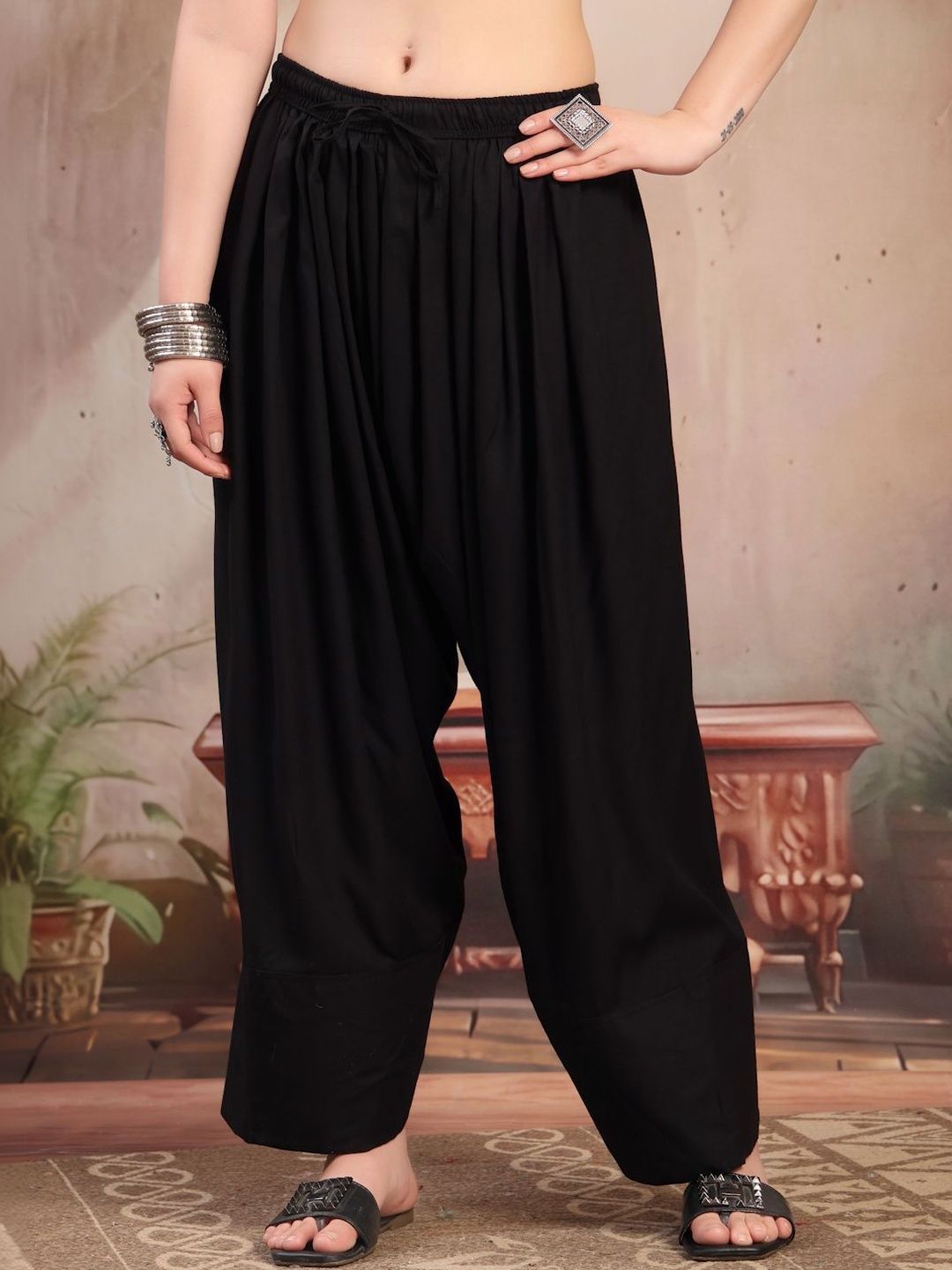 Clora Creation Women Loose Fit Viscose Rayon Blend Salwar-image-48