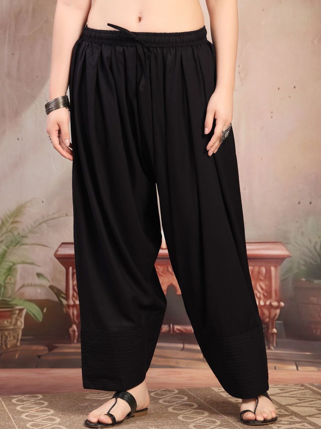 Clora Creation Women Loose Fit Viscose Rayon Blend Salwar-image-45