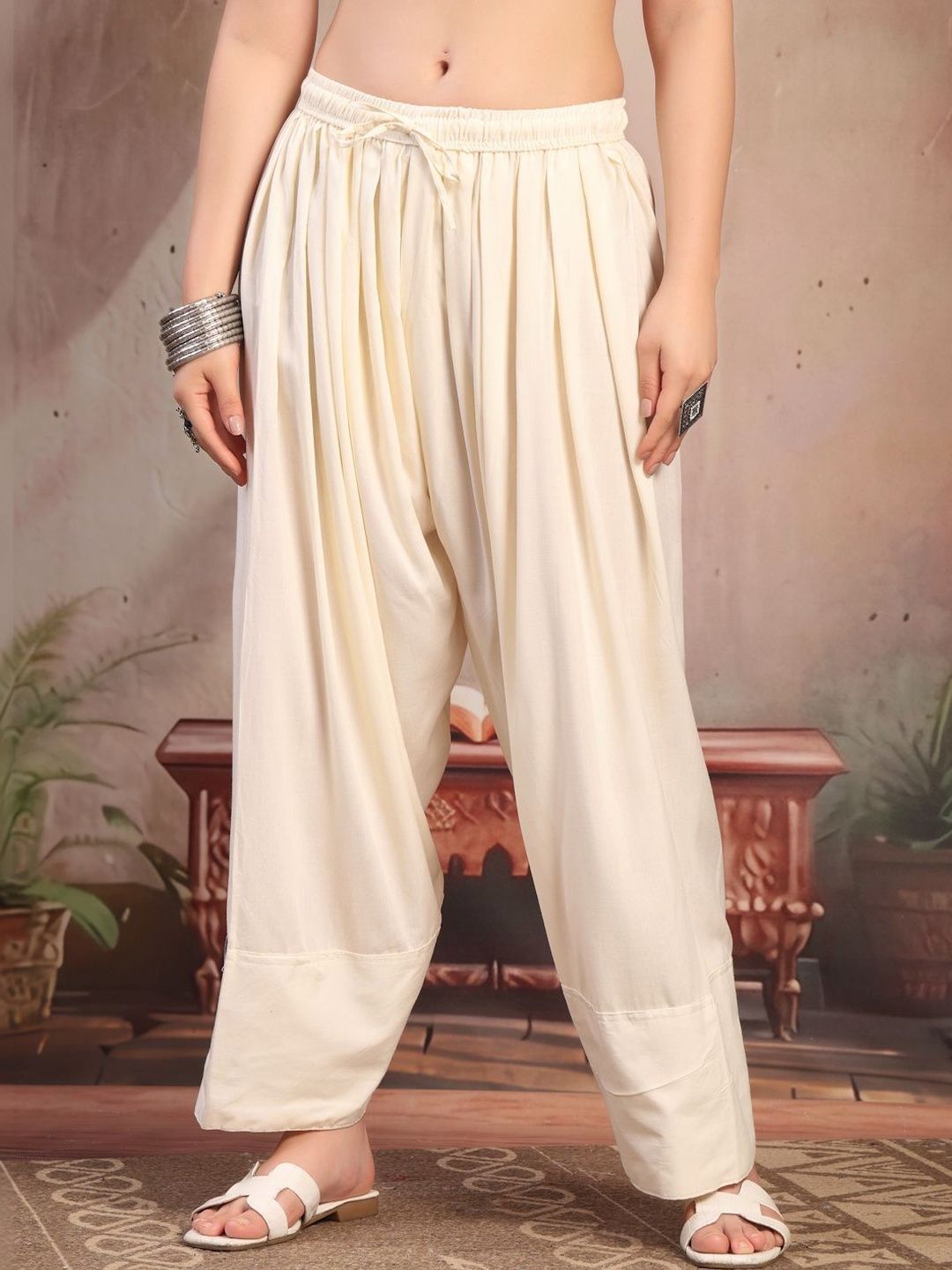 Clora Creation Women Loose Fit Viscose Rayon Blend Salwar-picture-46