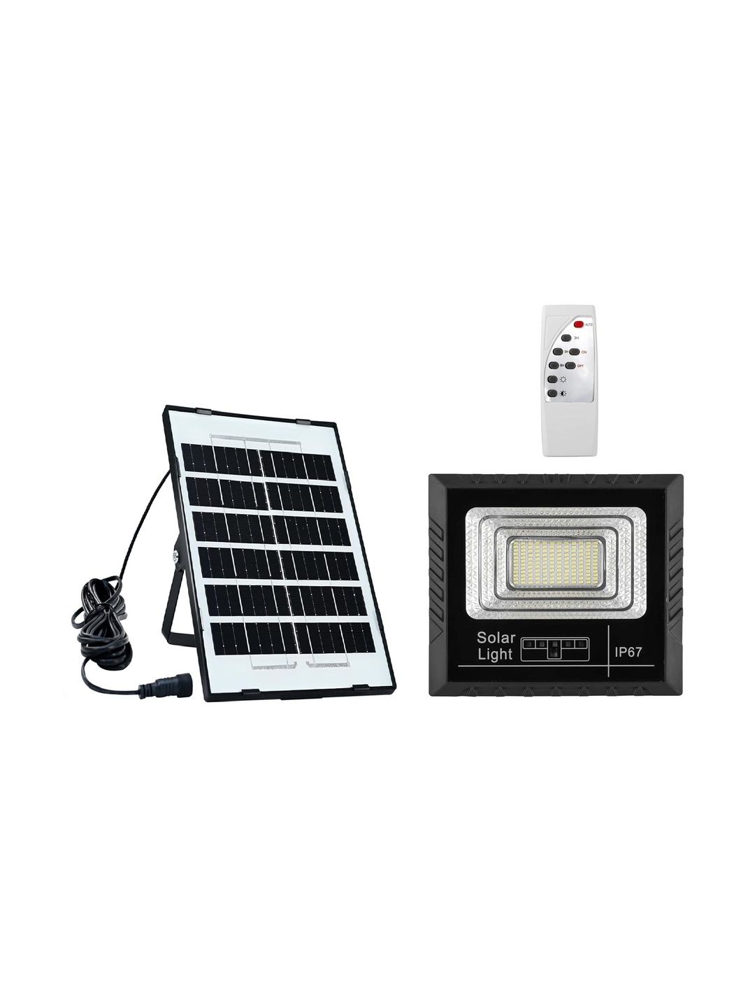 XERGY Solar Flood Light Black Square Outdoor Lamps-picture-8