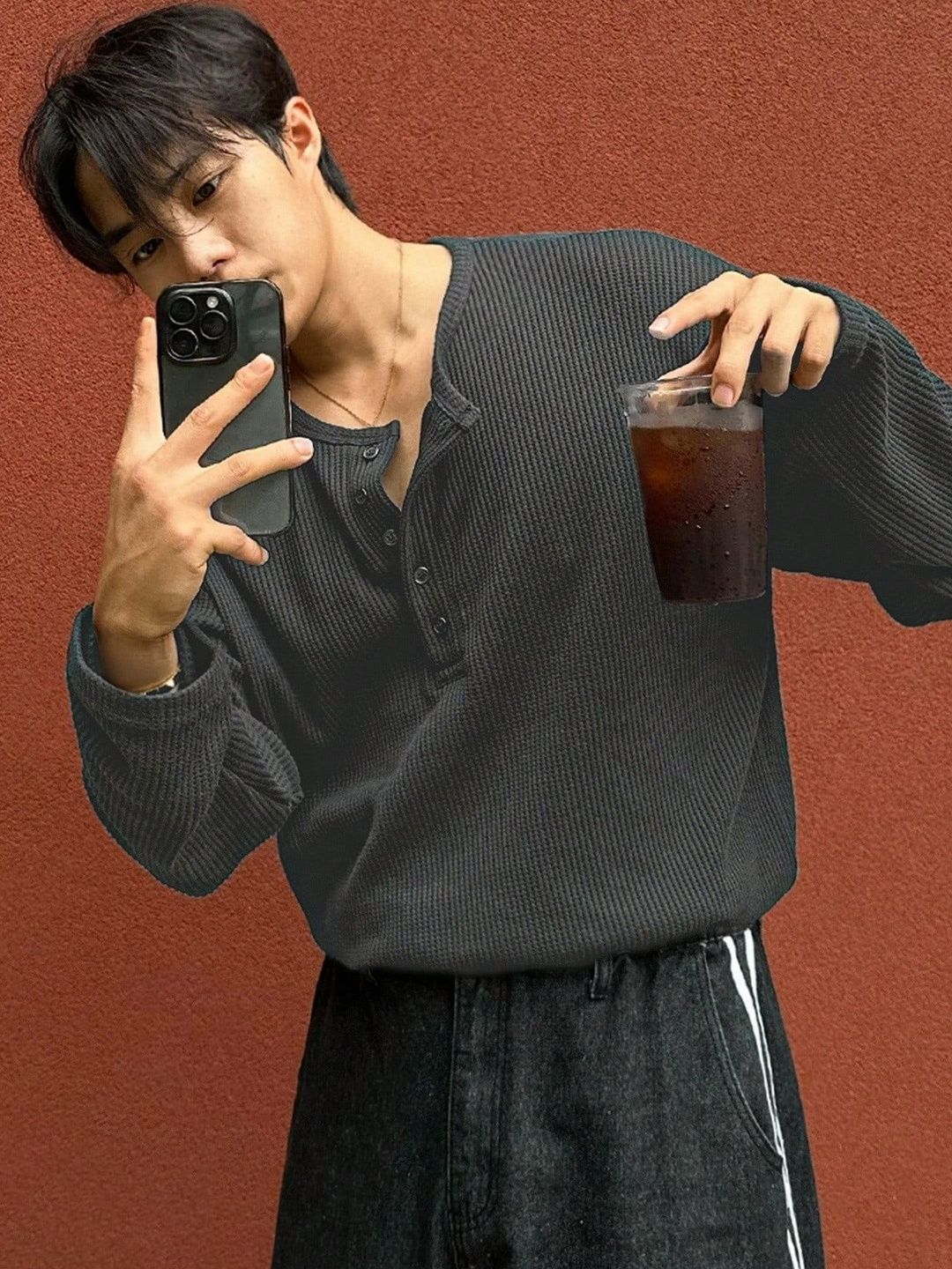 The Modern Soul Men Henley Neck T-shirt-picture-14