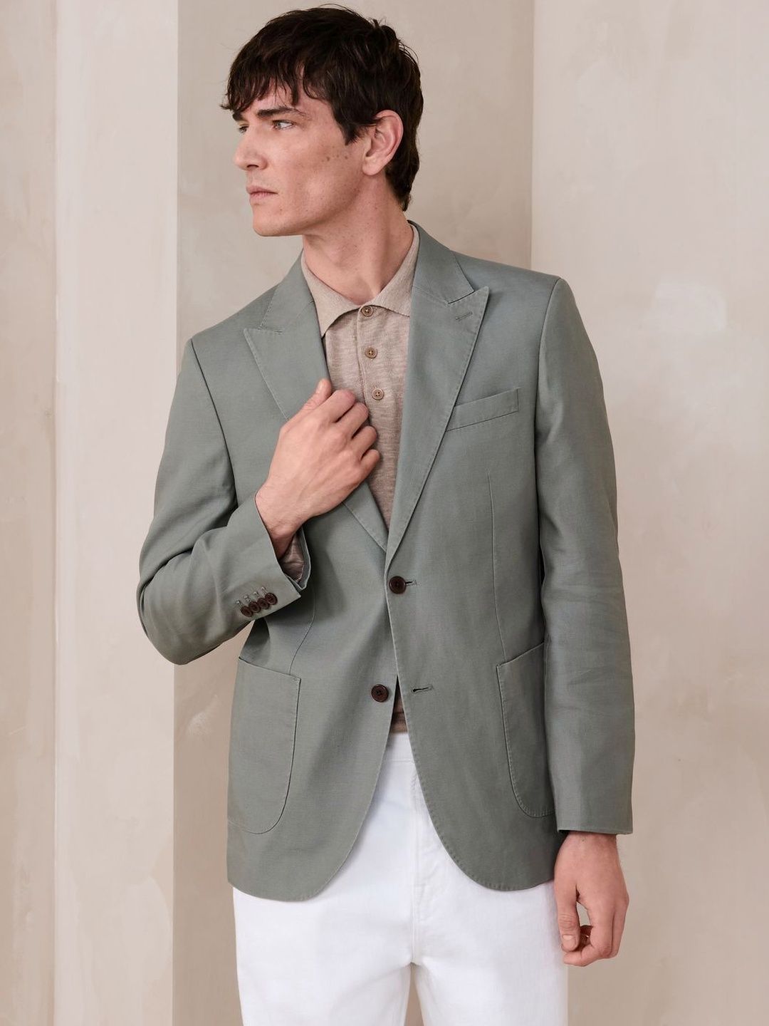 NEXT Slim Fit Single Breasted Casual Blazer-picture-45