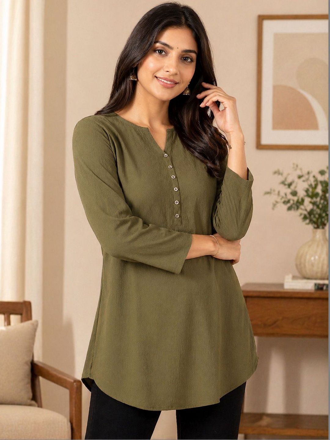 SZN V-Neck Kurti-picture-40