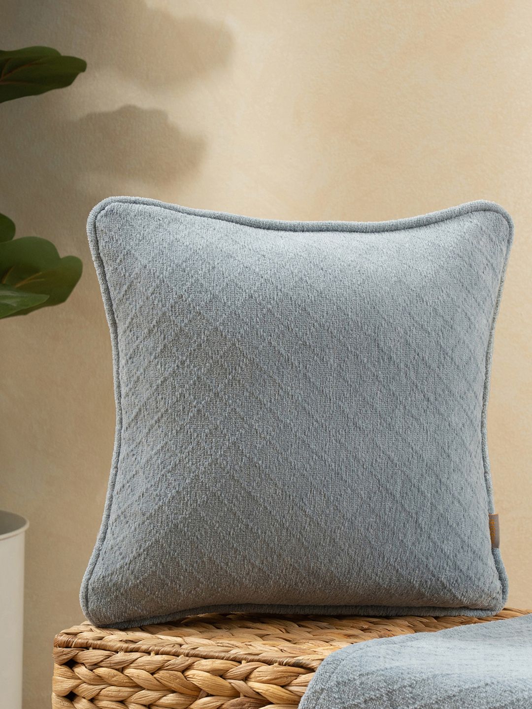 MASPAR Blue Cotton Square Cushion Cover-picture-53