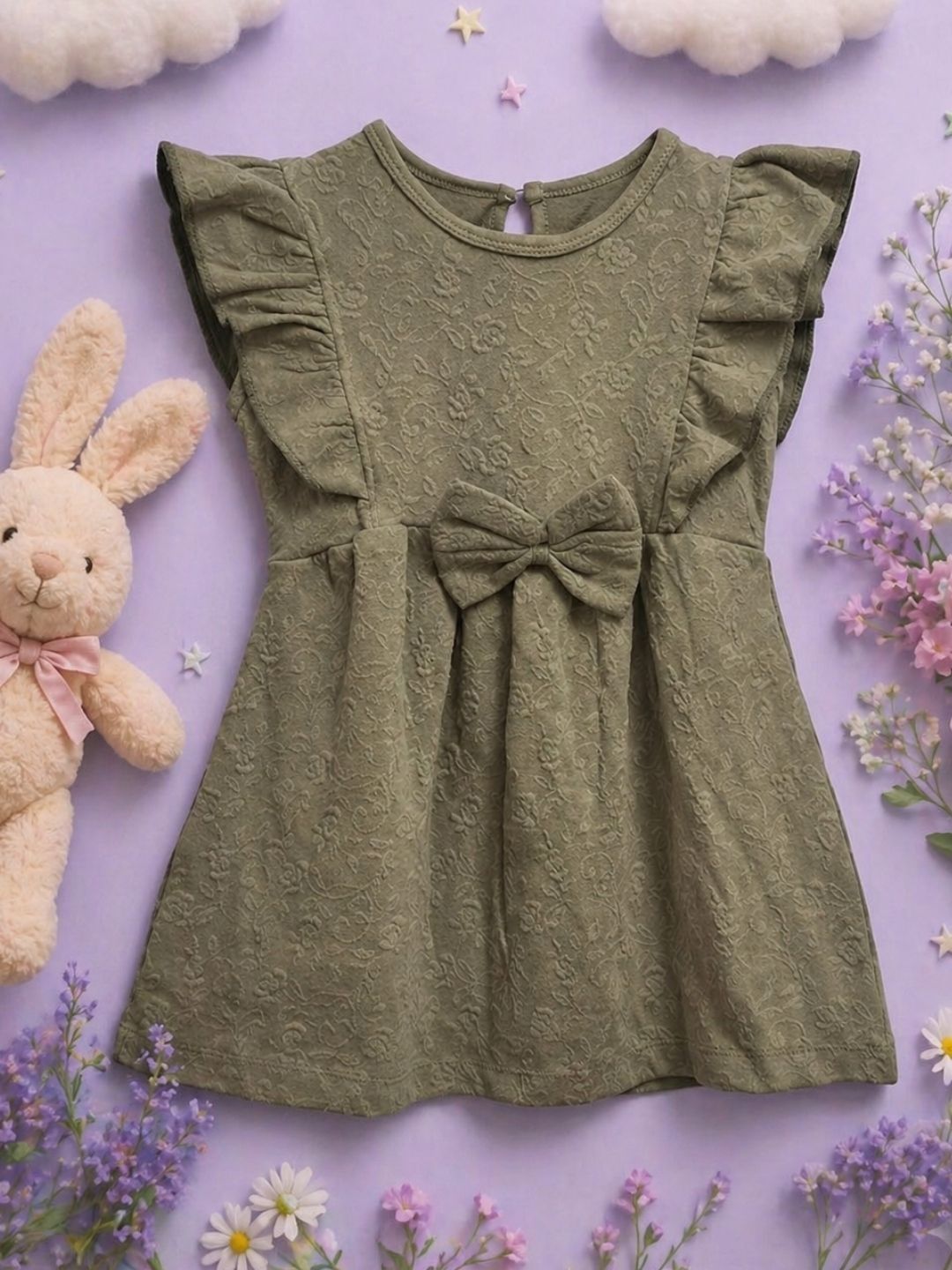 SNUPPLE Flared Sleeve Dress-image-10