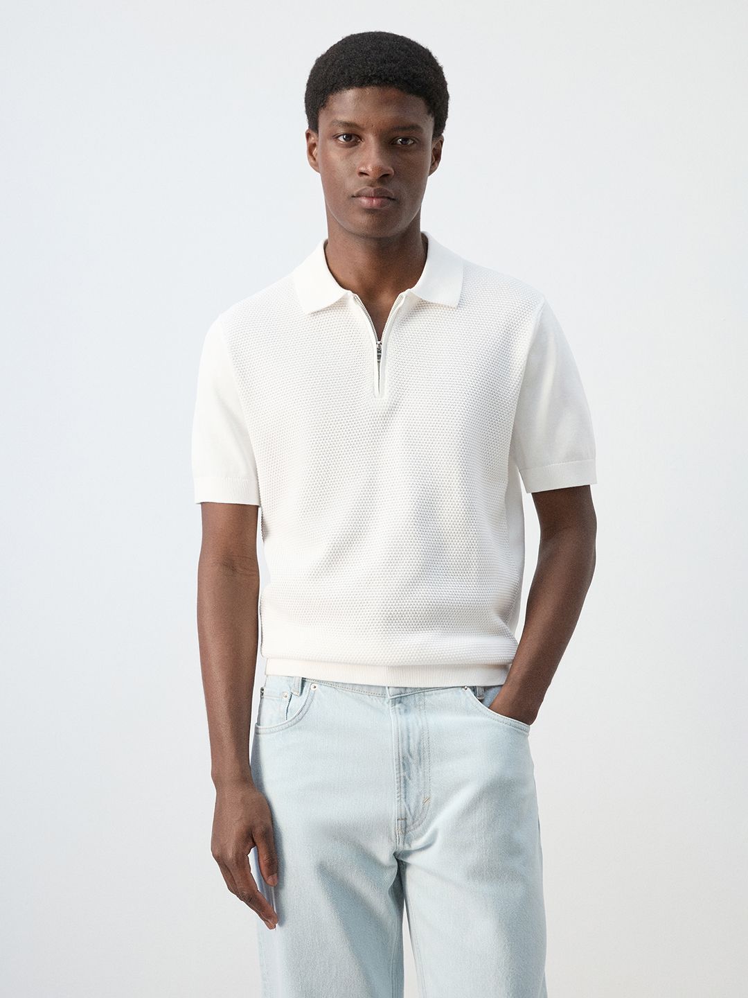 MANGO MAN Men Polo Collar T-shirt-picture-39