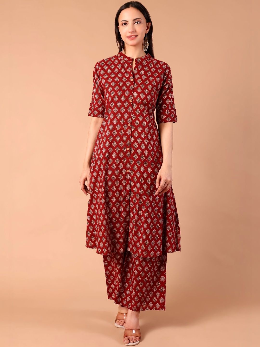 AMRAANA Women Ethnic Motifs Printed Kurta-picture-26