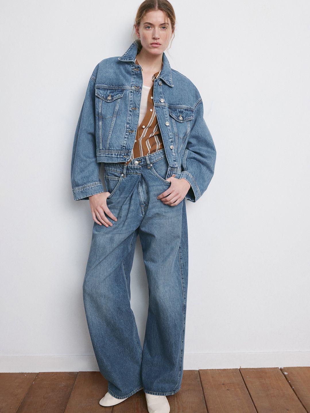 MANGO Pure Cotton Denim Jacket-image-24