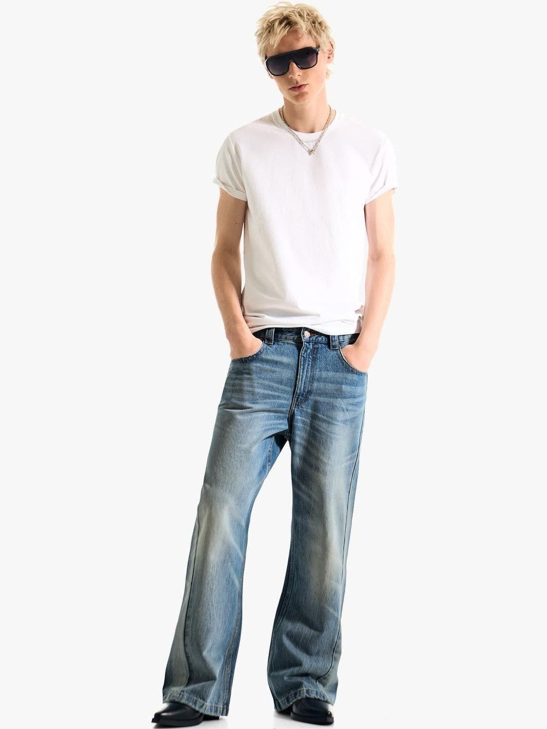 Bershka Baggy Flared Jeans-picture-34