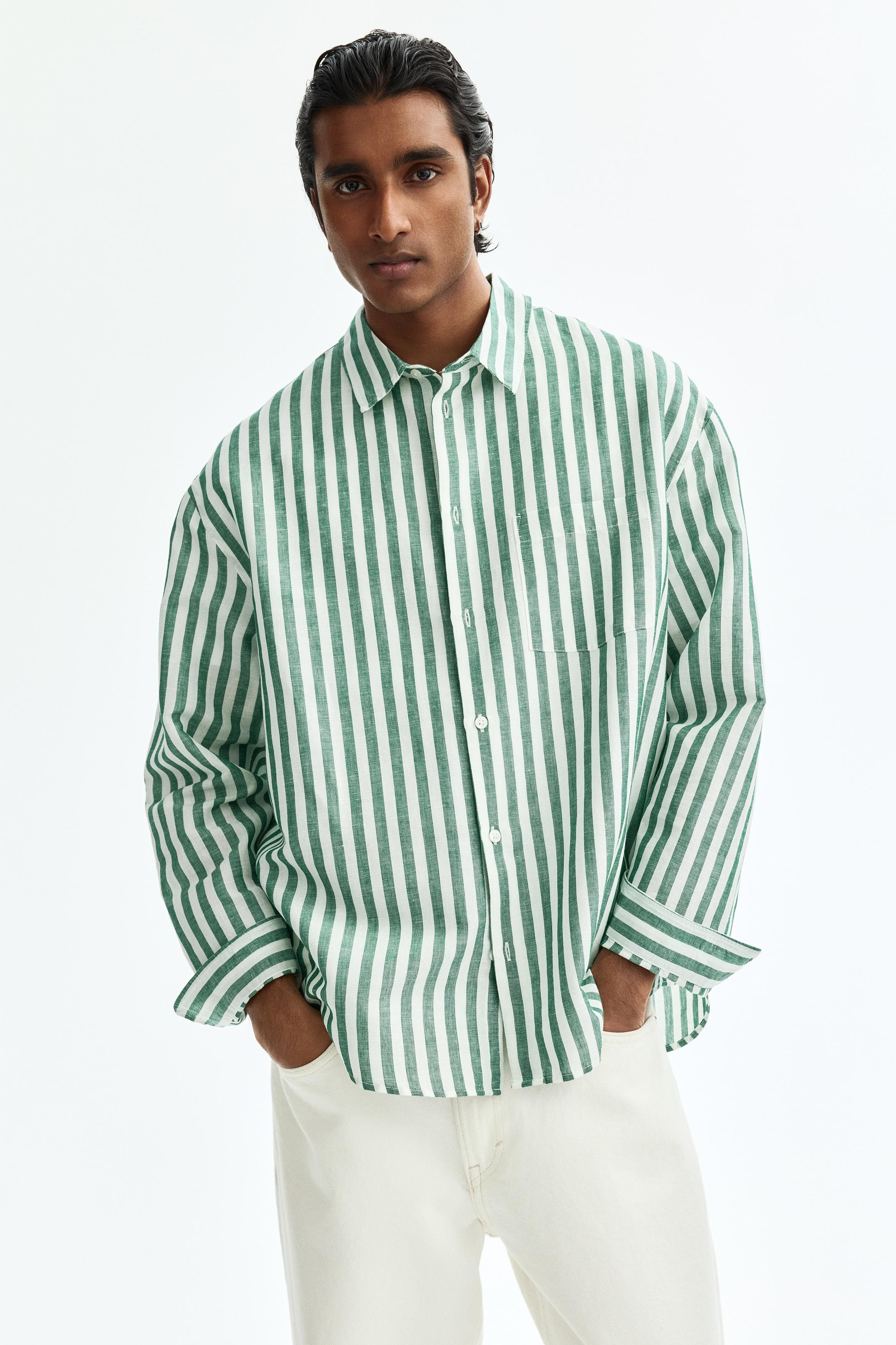 H&M Relaxed Fit Linen-blend Shirt-picture-21