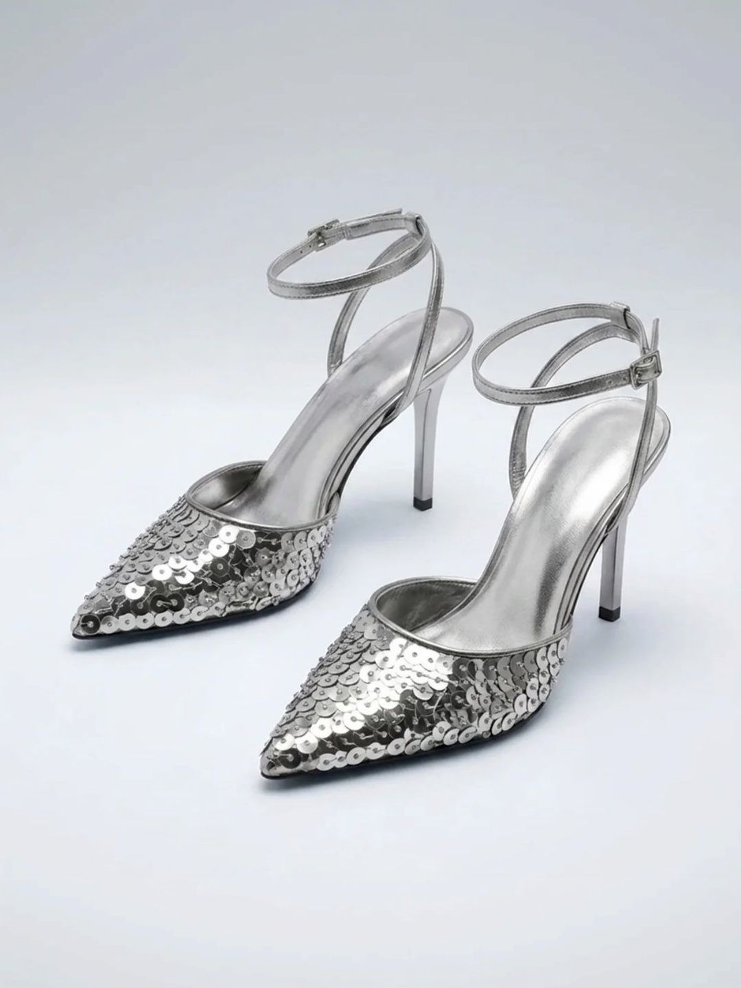 Ozzaro Embellished PU Party Stiletto Pumps-image-49