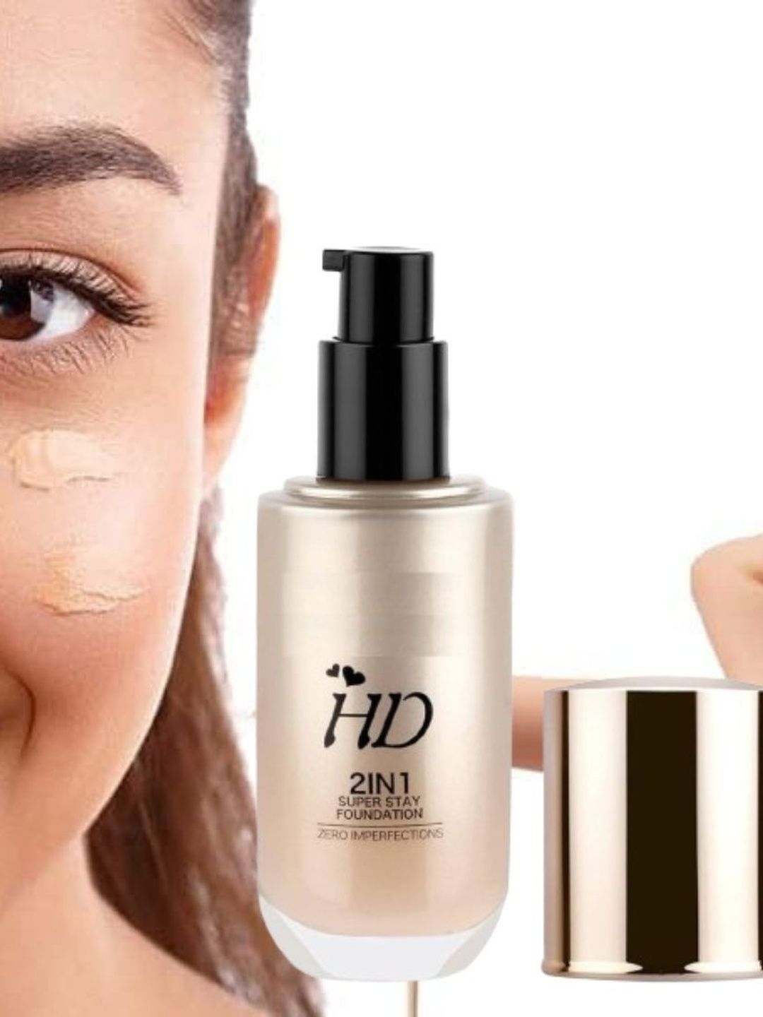 zsigns Long-Lasting HD 2IN1 Foundation - 60 ml - Beige-image-40