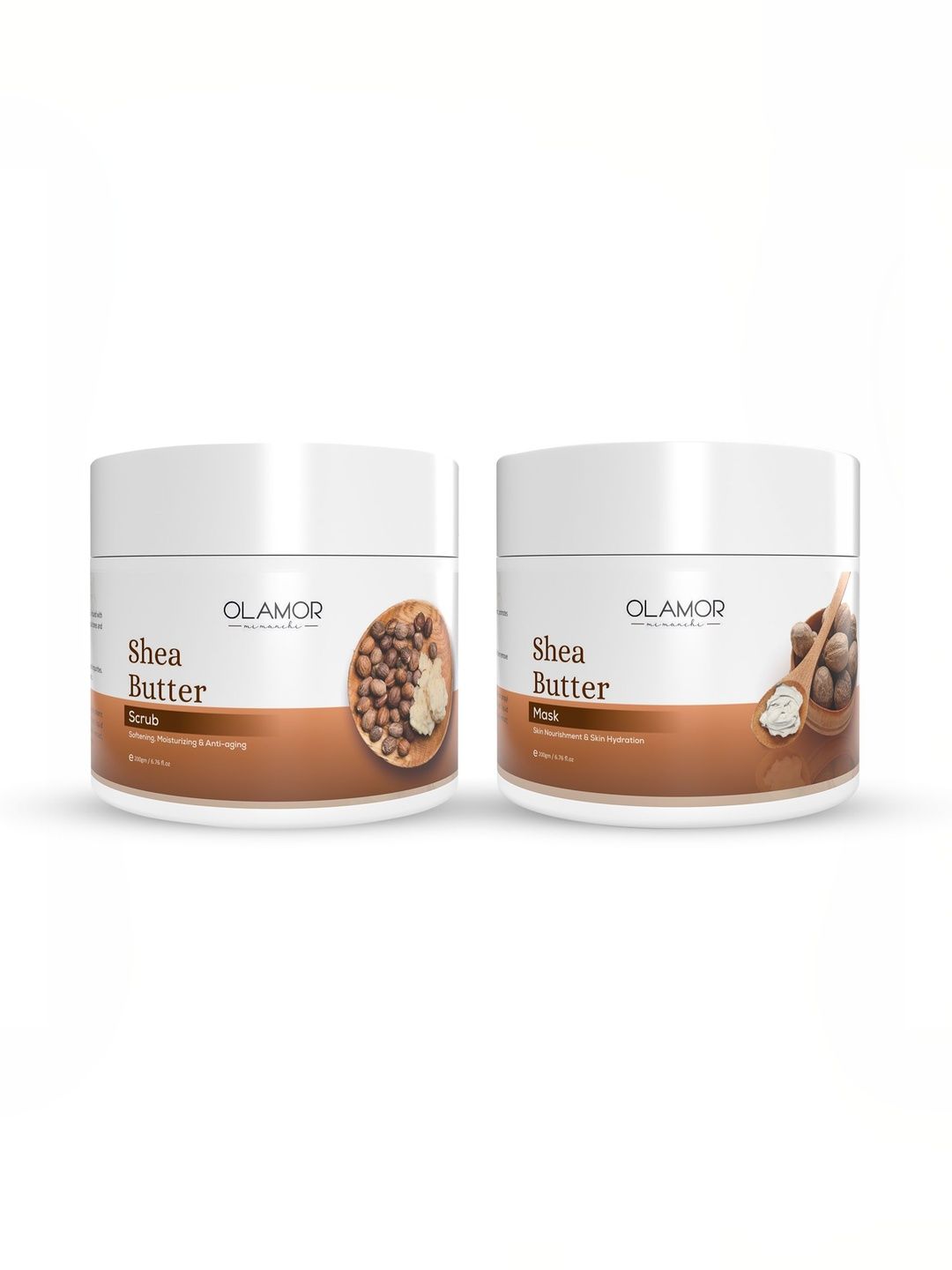 OLAMOR Set Of 2 Mimanchi Shea Butter Scrub & Mask Creams - 200 g Each-image-30