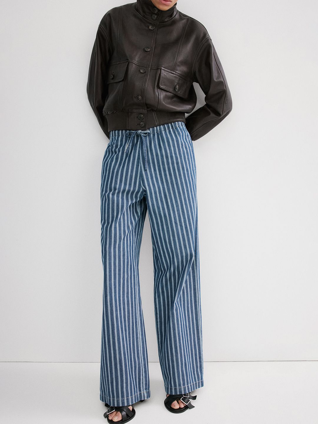MANGO Women Striped Trousers-picture-43