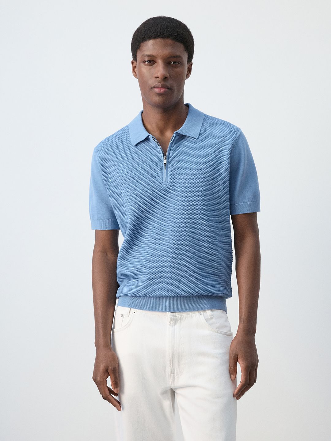 MANGO MAN Men Polo Collar T-shirt-picture-38