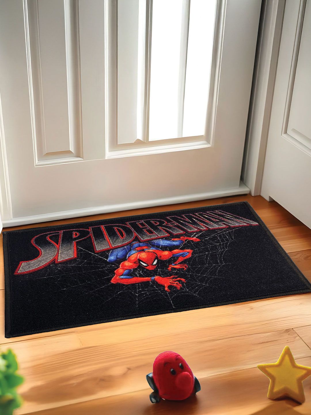 YK Kids Multicolored Spiderman Anti Skid Digital Printed Doormat-picture-58