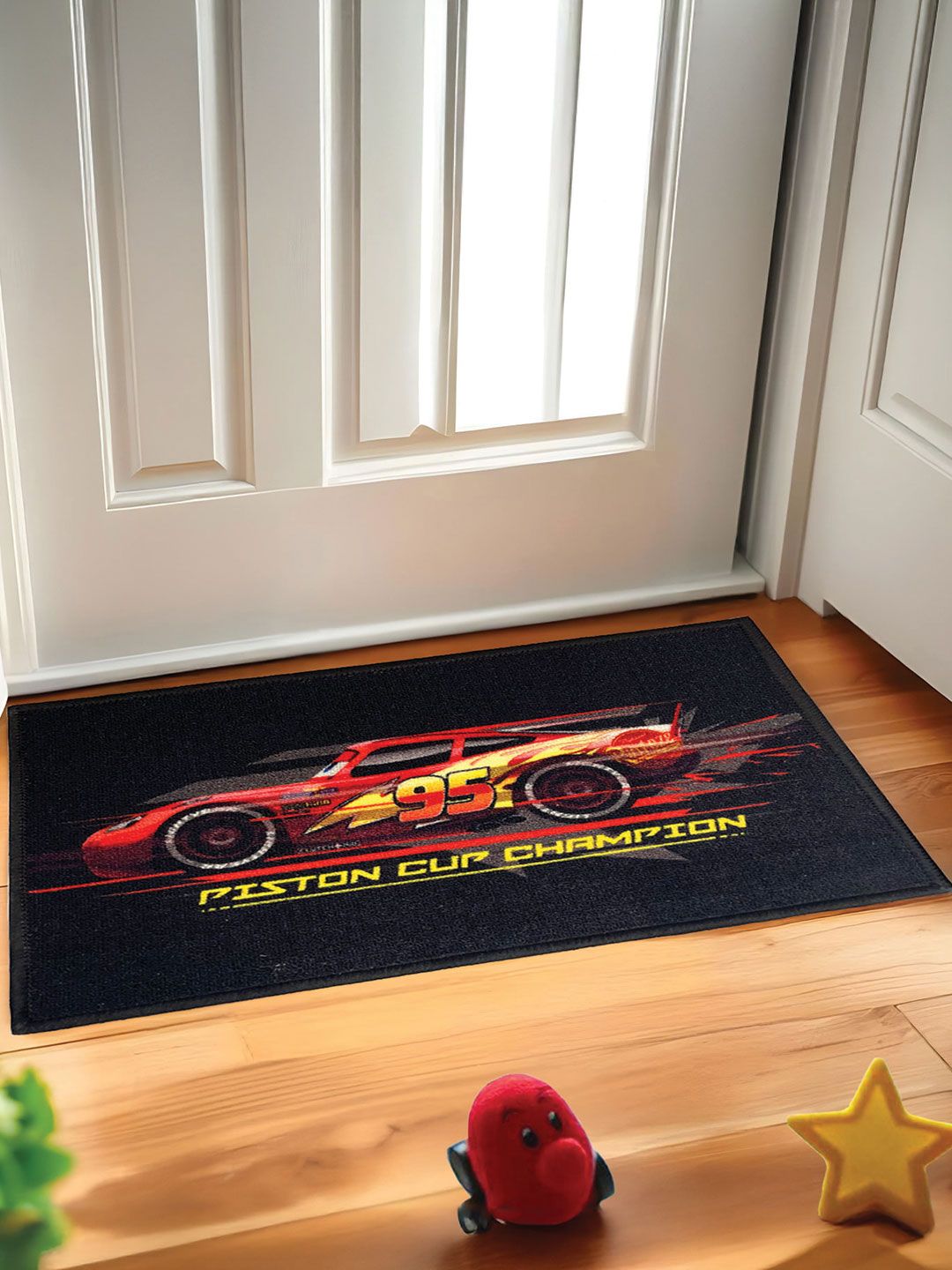 YK Kids Multicolored Cars Anti Skid Digital Printed Doormat-picture-55