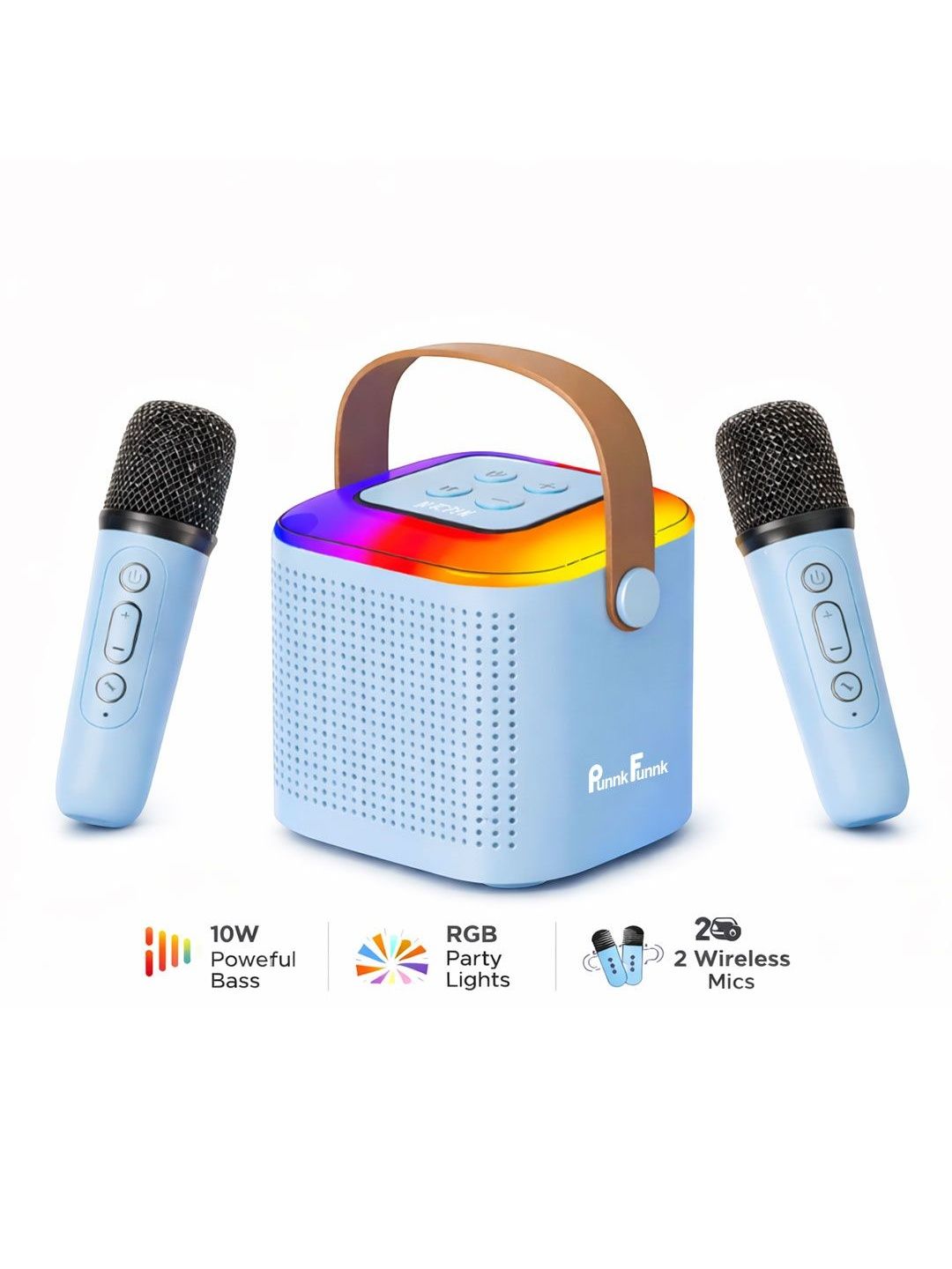 PunnkFunnk Wireless Mics Portable Karaoke Bluetooth Speaker-picture-22