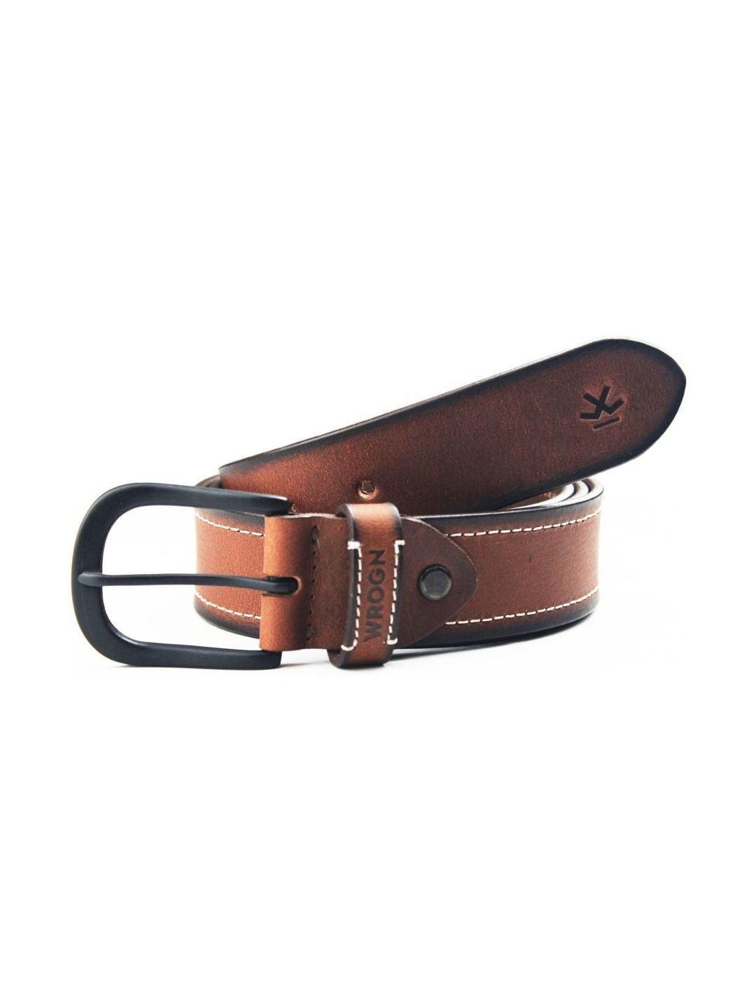 WROGN Men Textured Leather Belt-picture-33