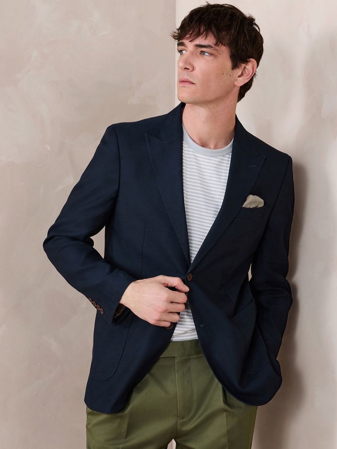 NEXT Slim Fit Single Breasted Casual Blazer-picture-56