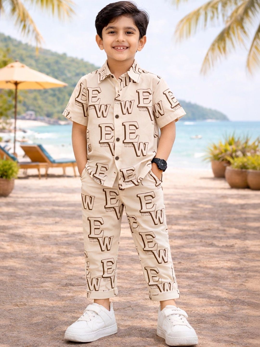 Anika Creation Unisex Kids Printed Shirt with Trousers-picture-16