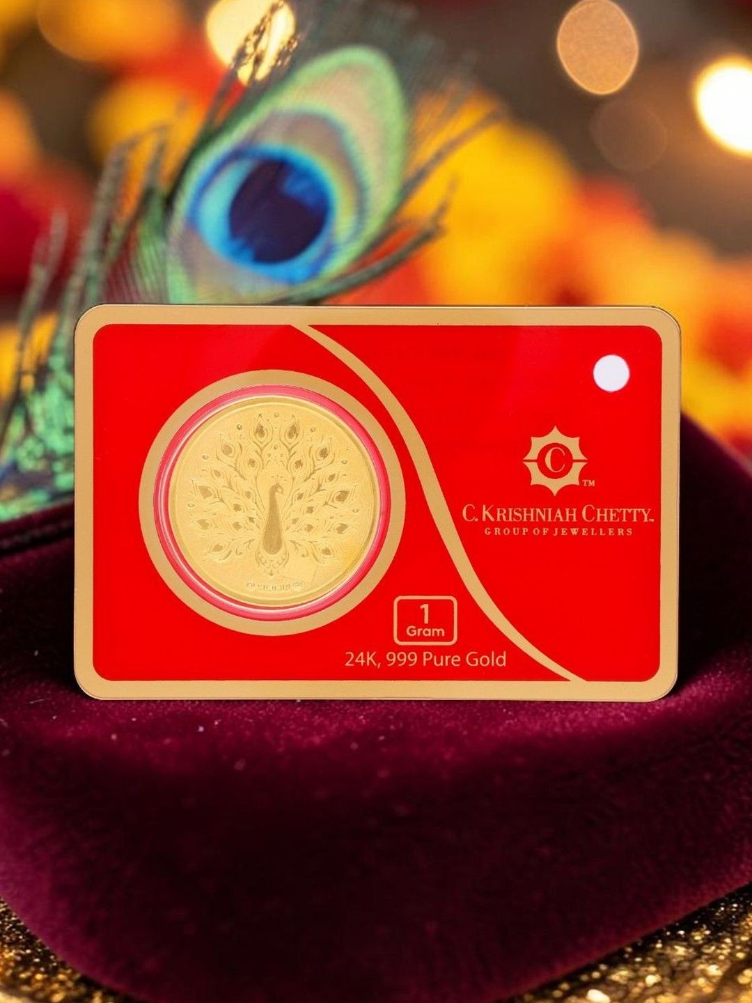 C KRISHNIAH CHETTY JEWELLERS PVT LTD 24Kt Gold Coin-1g-image-34