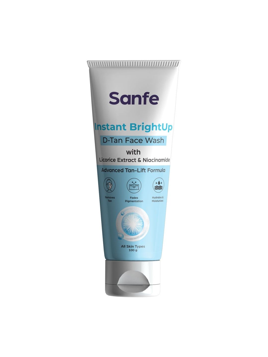 Sanfe Instant BrightUp D-Tan Face Wash Enriched With Niacinamide - 100 g-picture-38