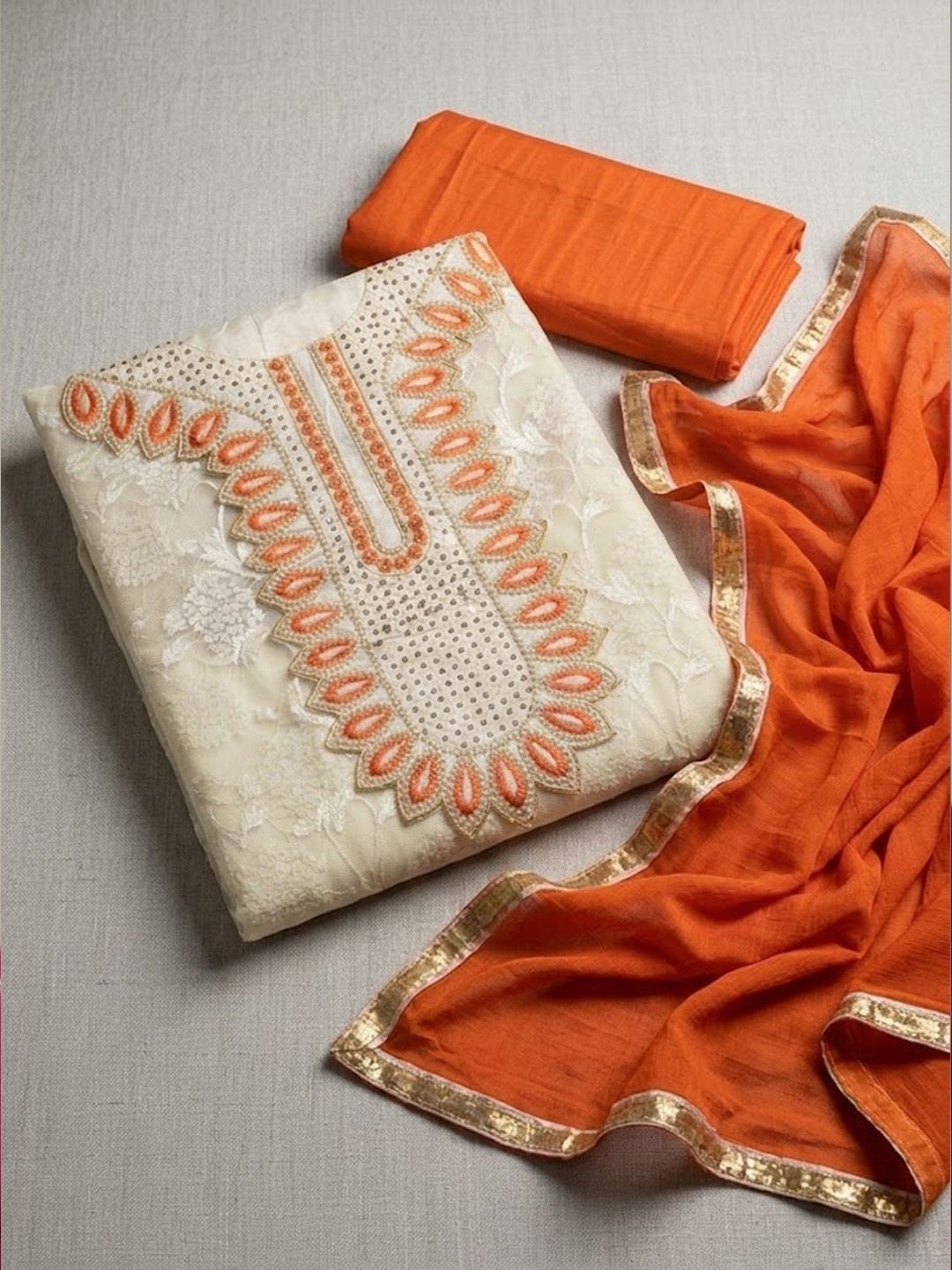 Varanga Embroidered Unstitched Dress Material-picture-27