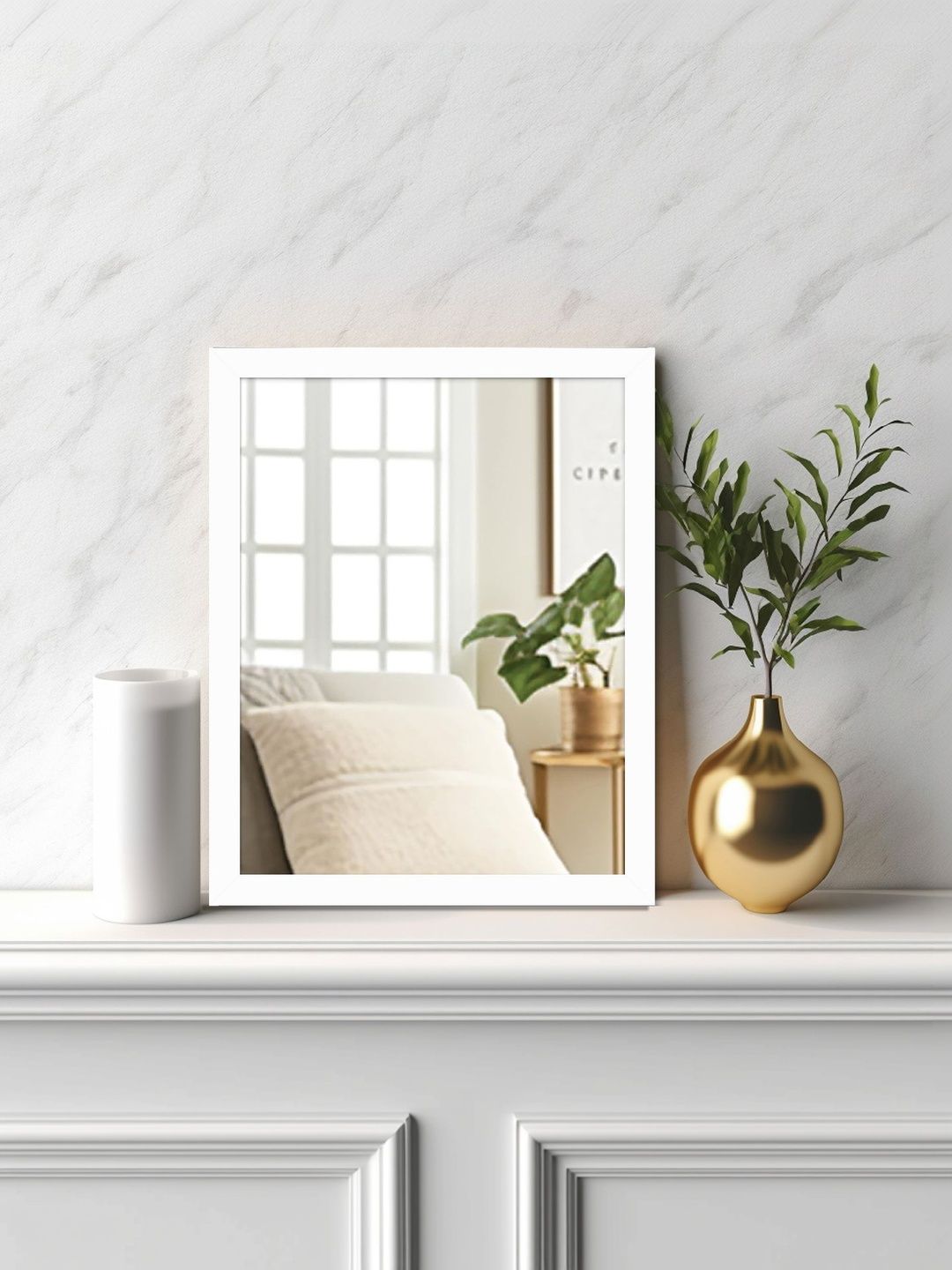bosco White Rectangular Wooden Wall Mirror-picture-29