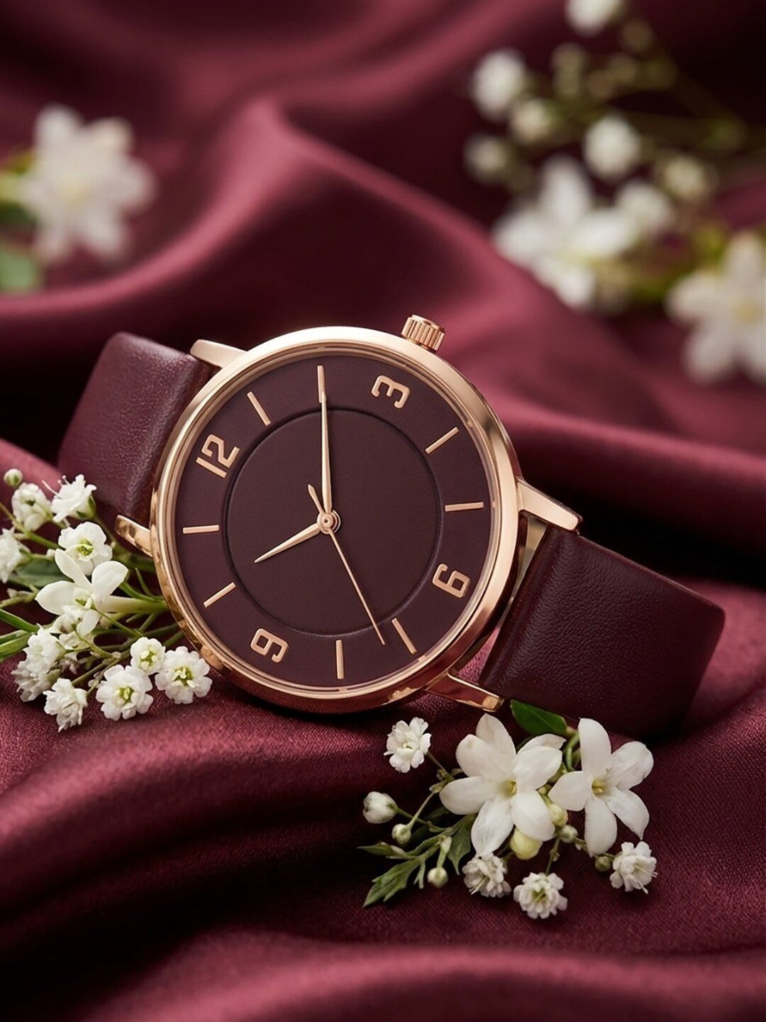 Praizy Times Women Dial & Straps Analogue Watch MT-394-MAROON-image-6