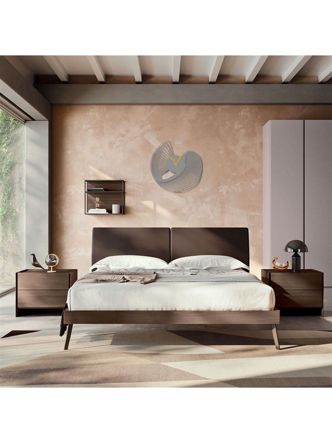 VENTUOS Grey Wall Clock-picture-20