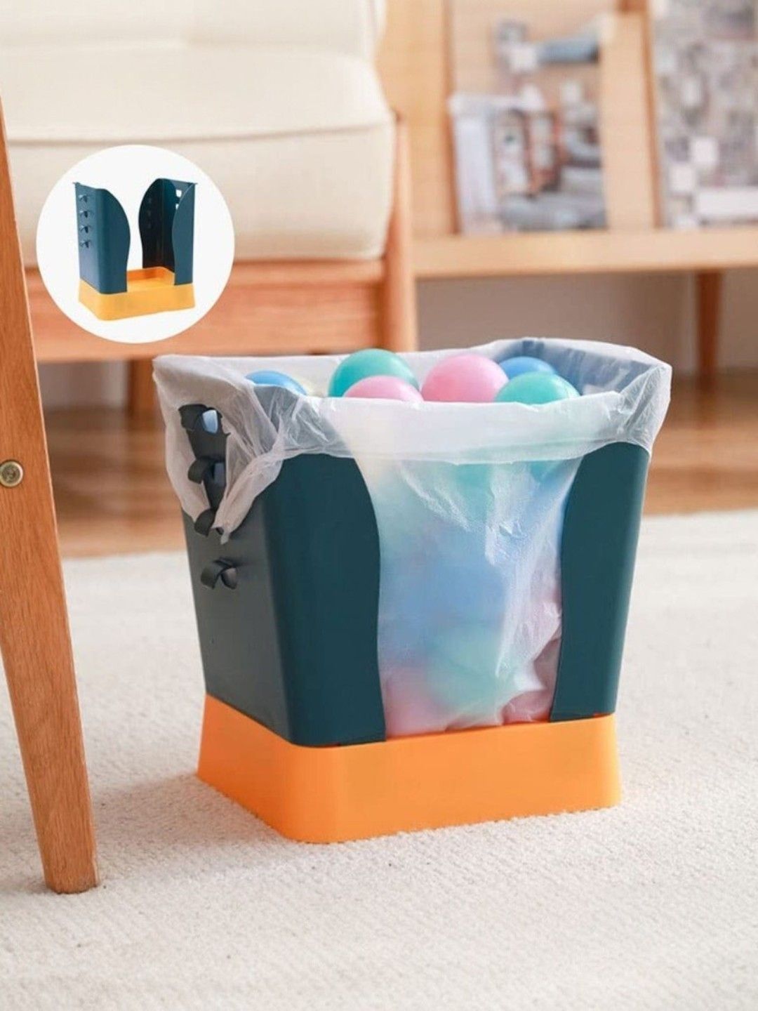 DeoDap Multicoloured Plastic Bath Accessories Set-picture-29