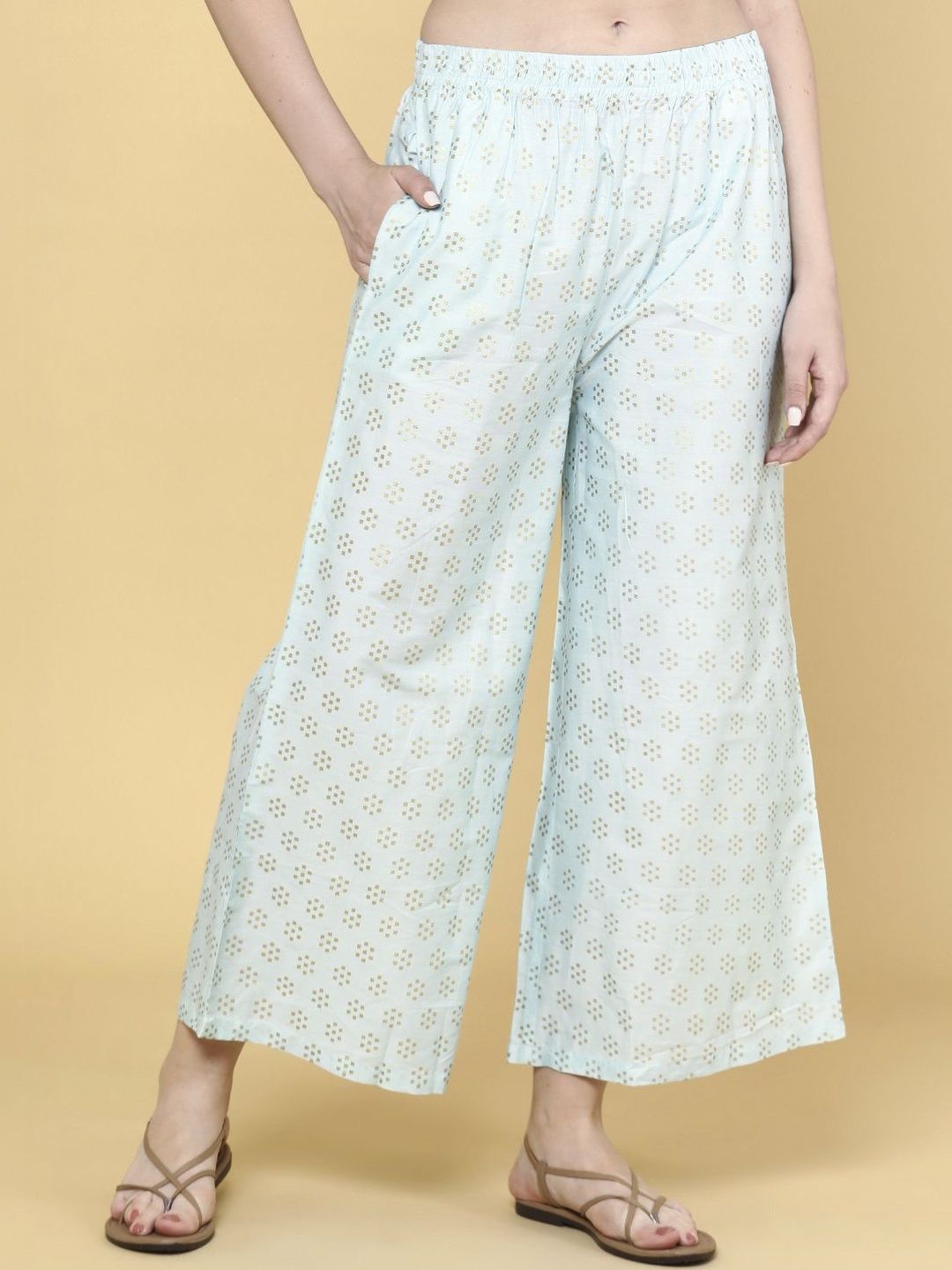 LIMEROAD Women Printed Palazzos-picture-21