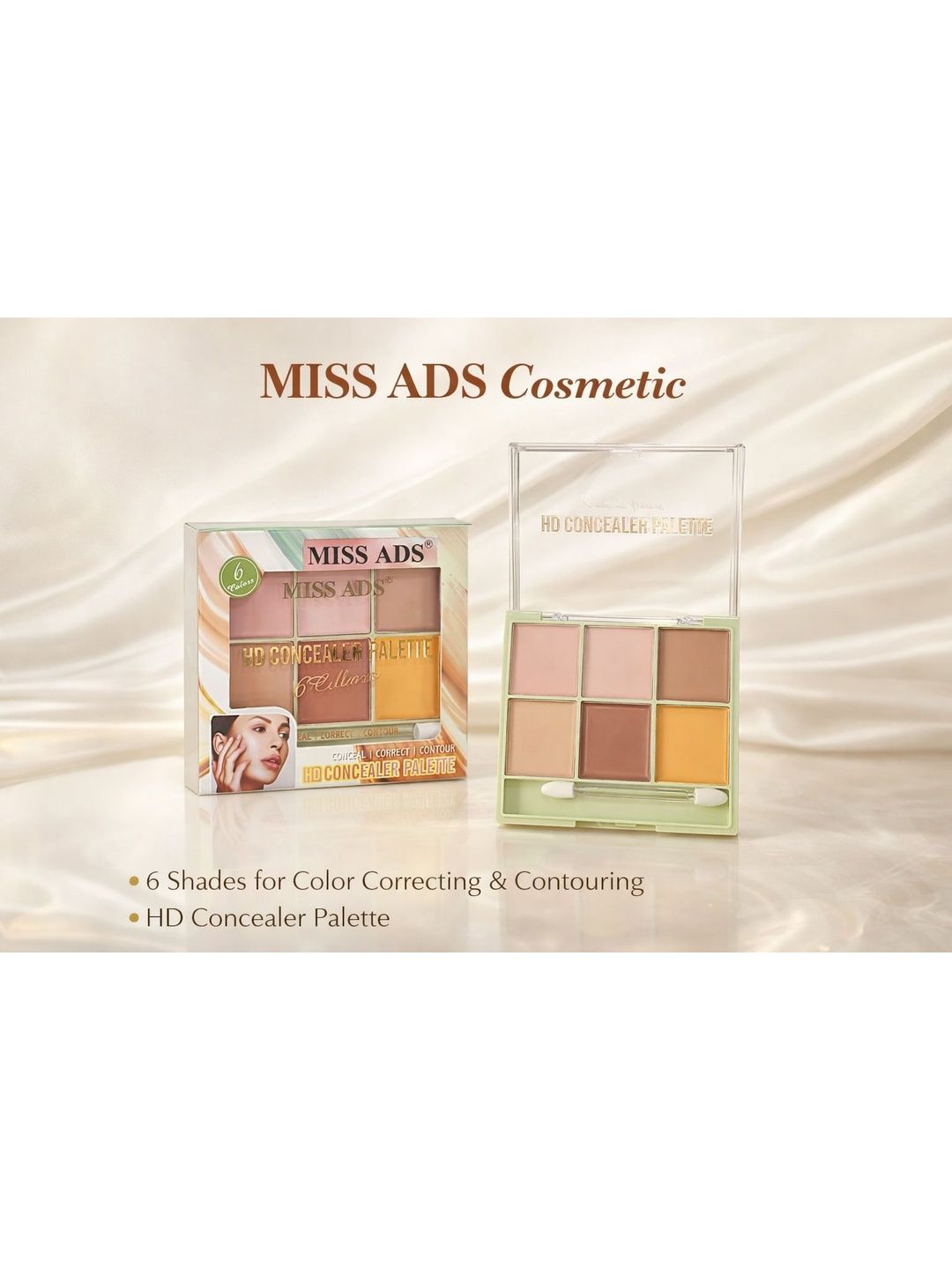 MISS ADS HD Concealer Palette - 15 g - Shade - MACL010-image-25