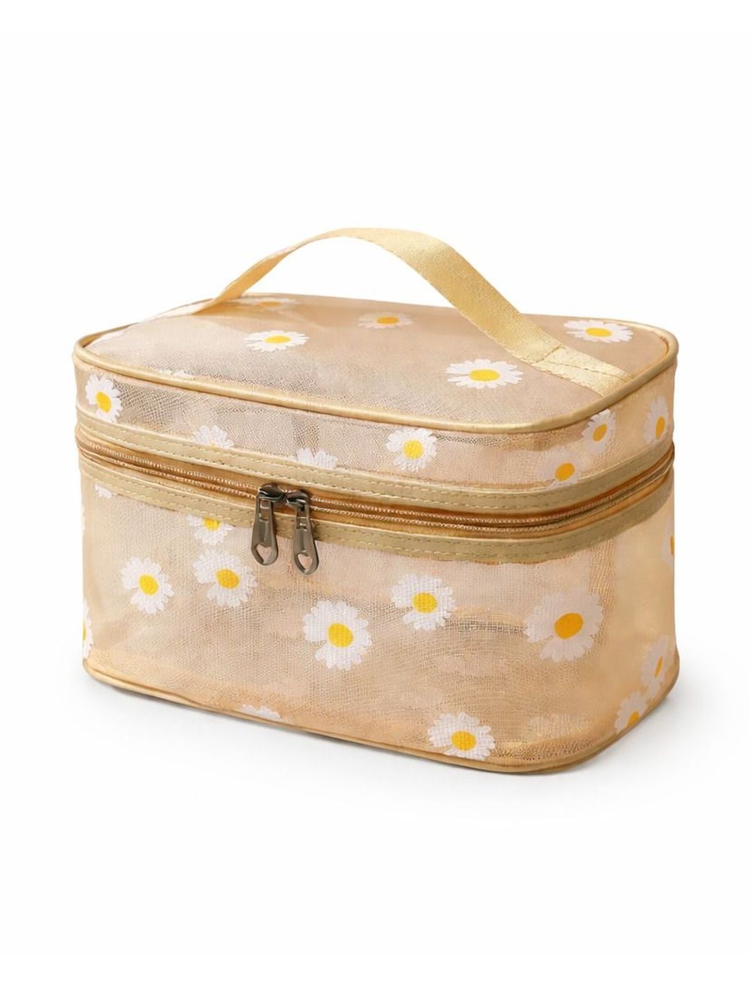 Tiny Shiny Gold-Toned Set of 1 Regular Makeup Organiser Organisers-image-16