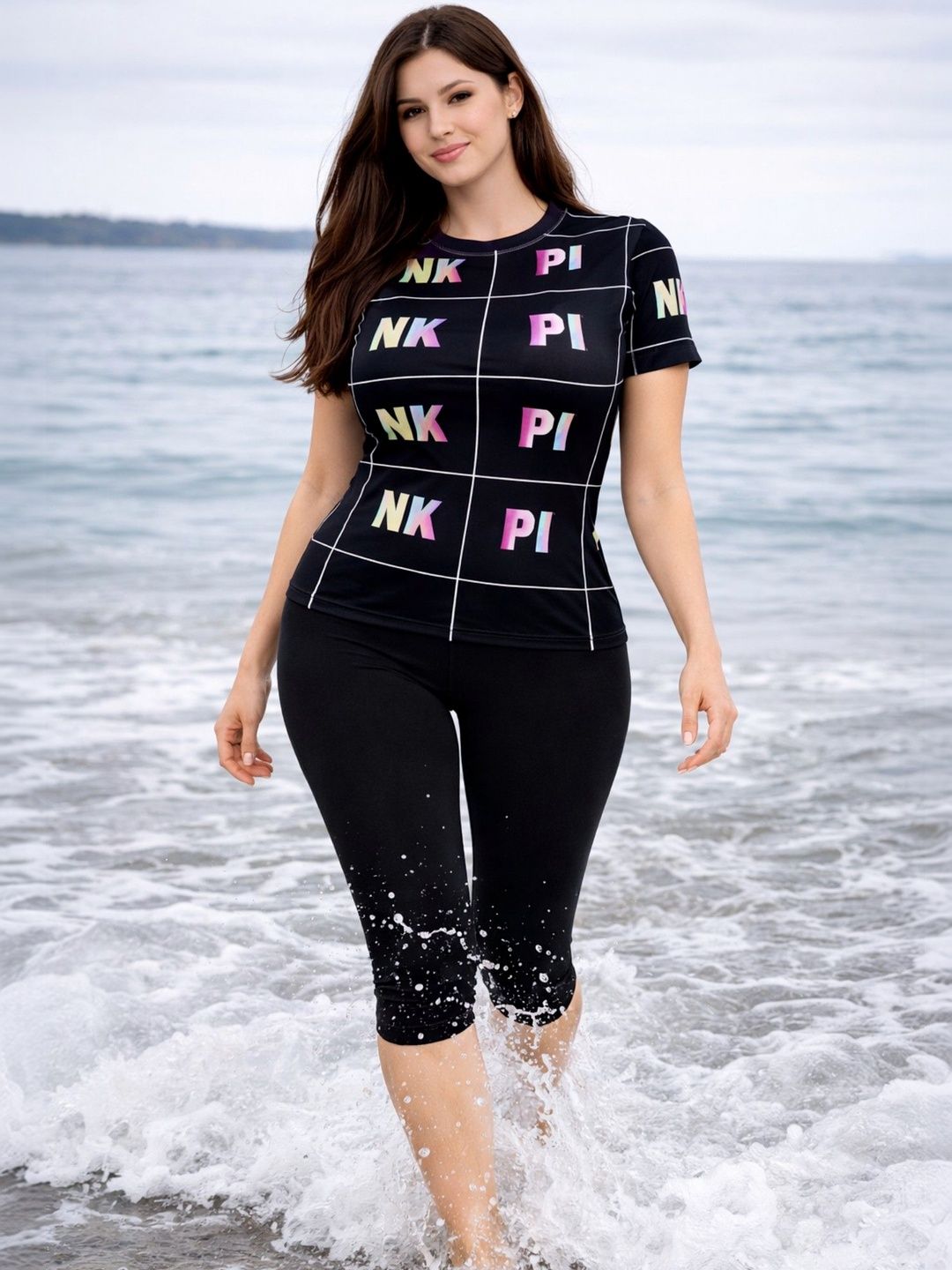 Apraa & Parma Printed Round Neck Swim Set-picture-56