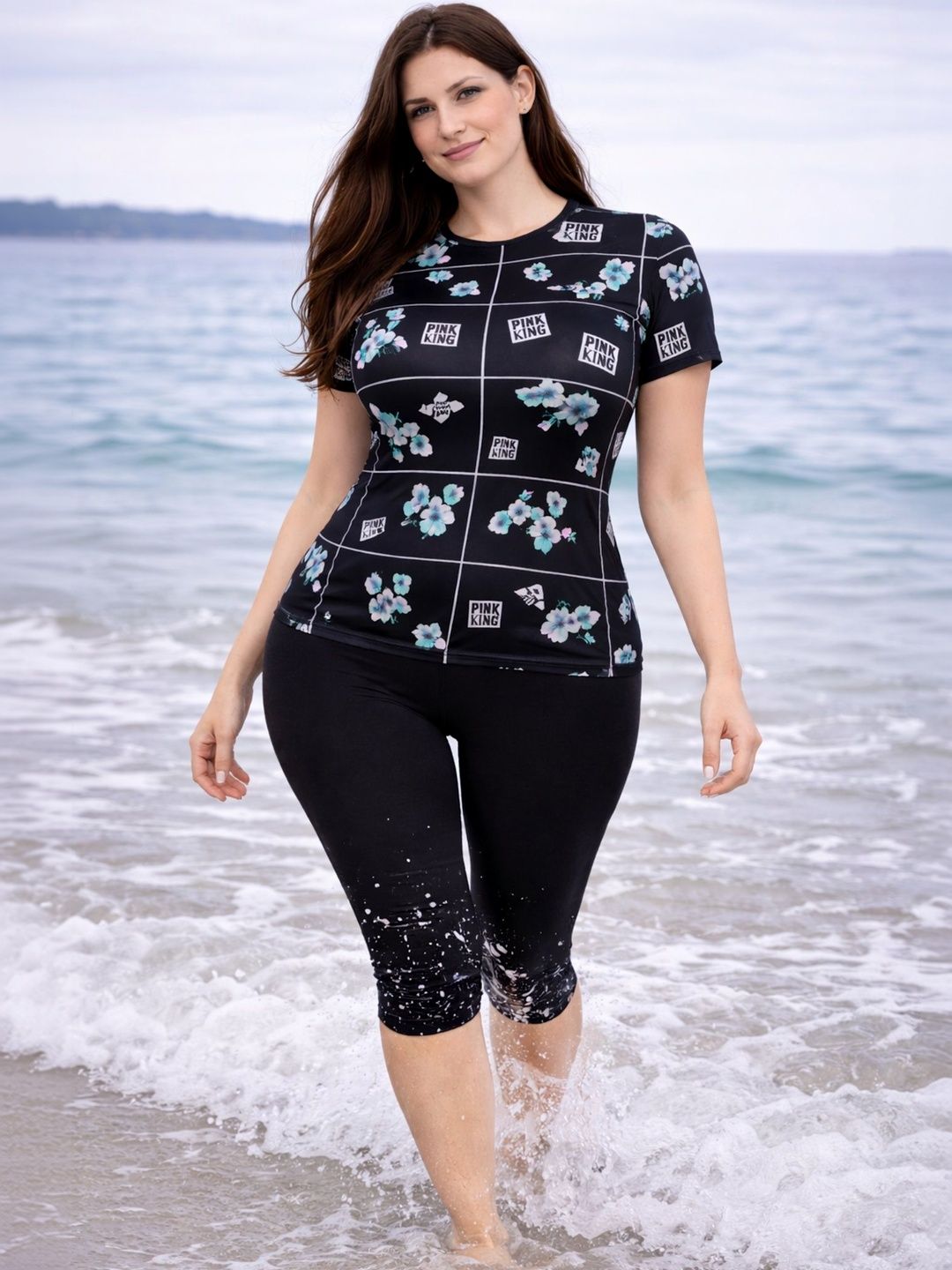 Apraa & Parma Printed Round Neck Swim Set-picture-49