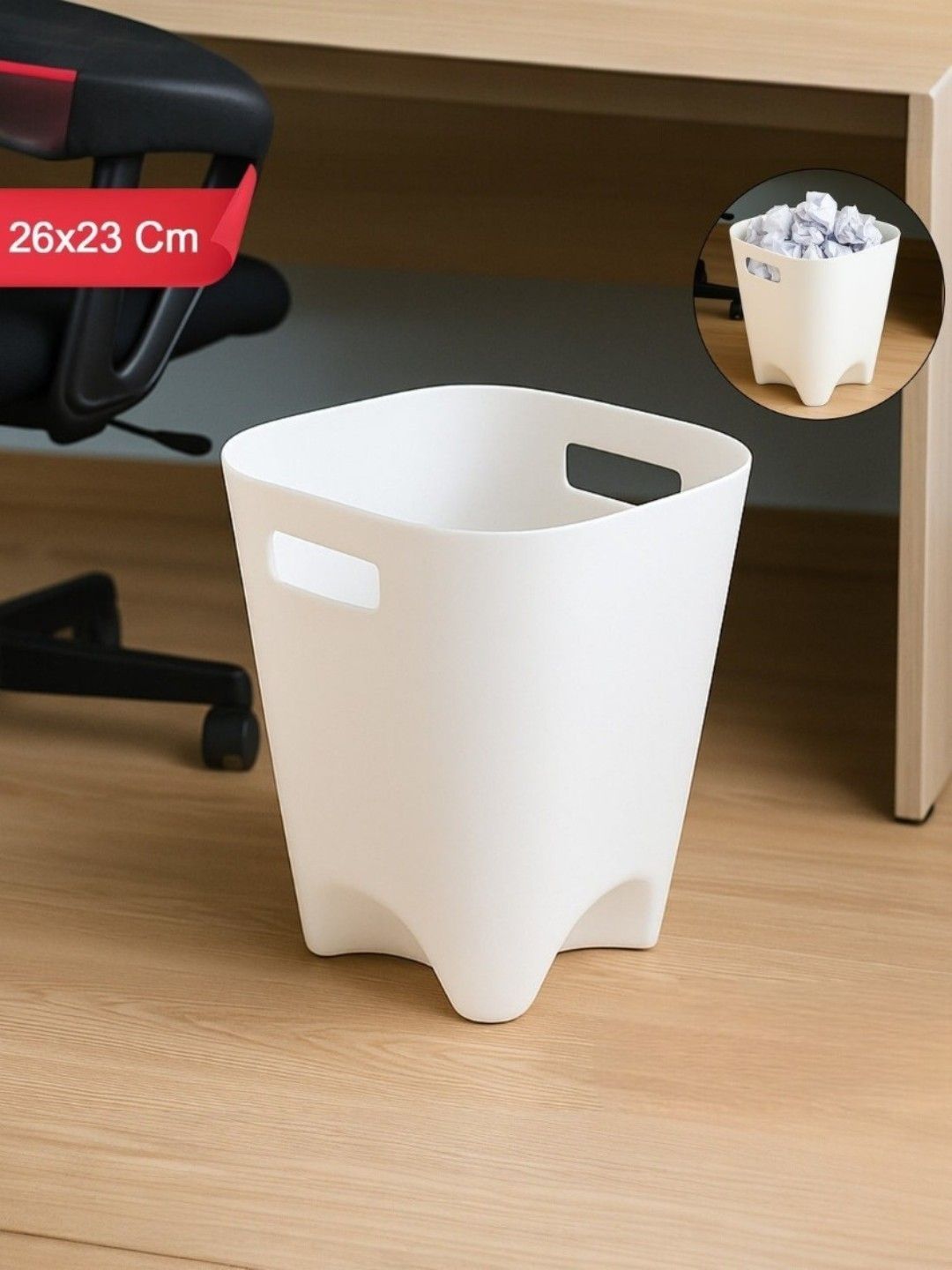 DeoDap White Plastic Bath Accessories Set-image-21
