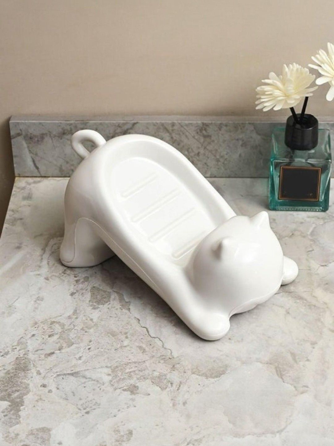 DeoDap White Plastic Soap Dish-image-6