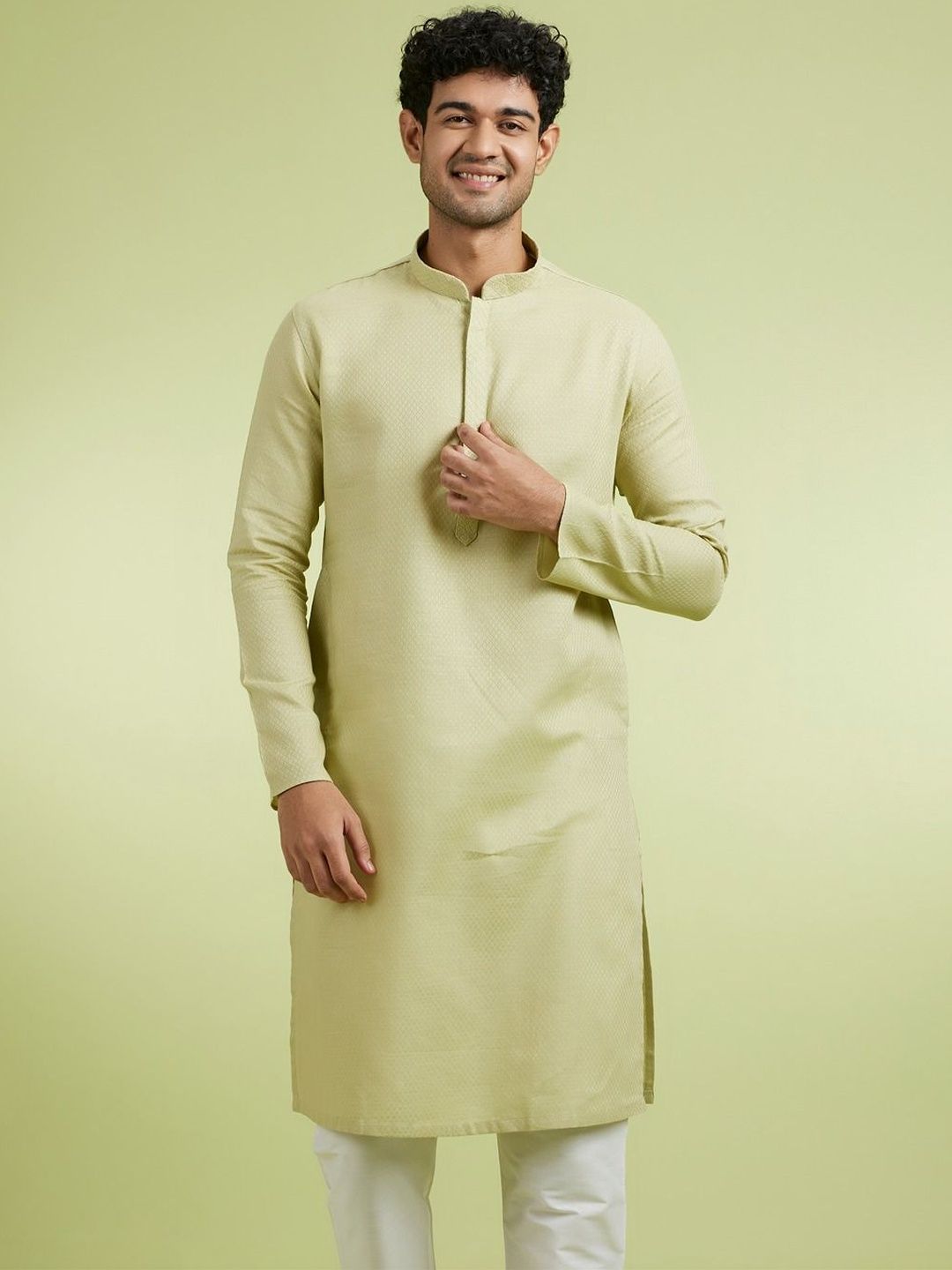 Diwas by Manyavar Self Design Men Kurta-picture-57