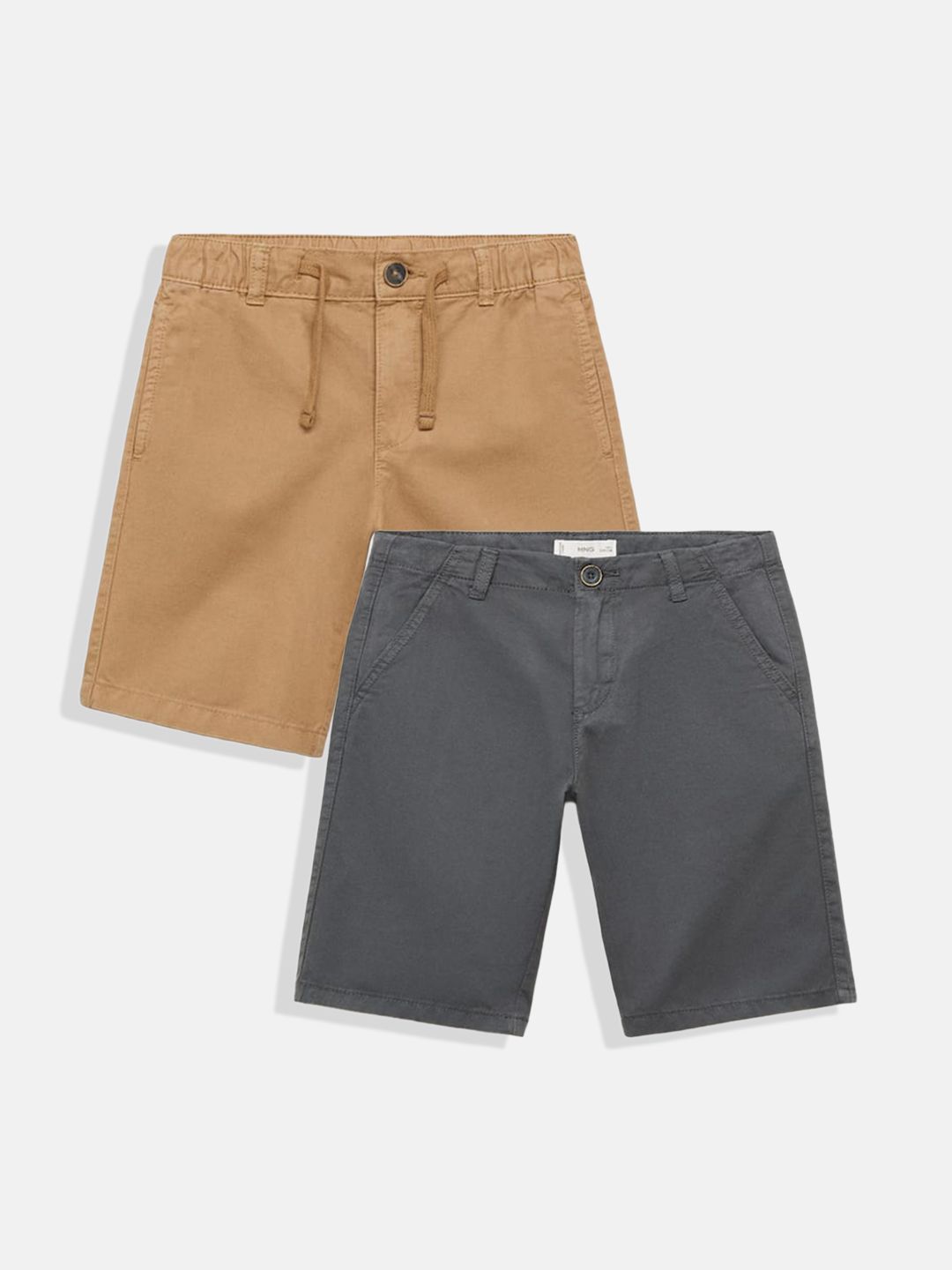 Mango Kids Boys Pack Of 2 Printed Pure Cotton Shorts-picture-10