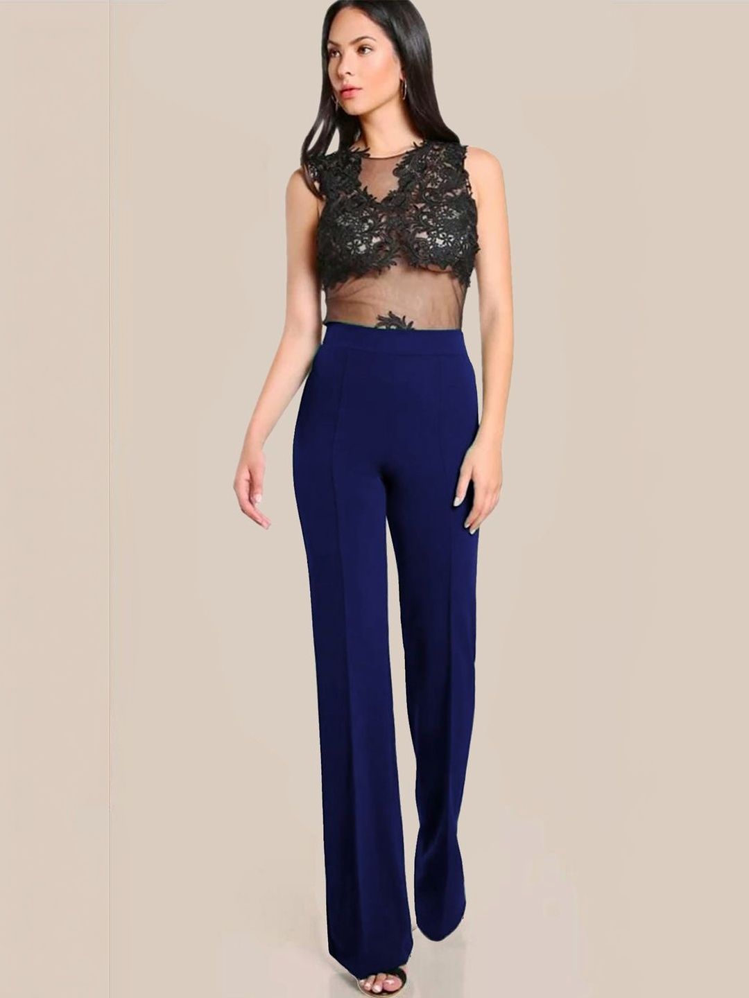 Maheshvi Women Straight Fit High-Rise Trousers-picture-43