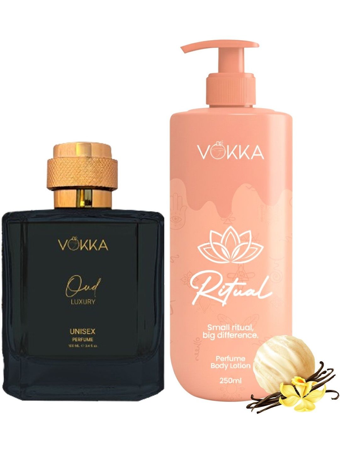 VOKKA Set Of 2 Ritual Perfume Body Lotion 250 ml With Oud Perfume 100 ml-picture-10