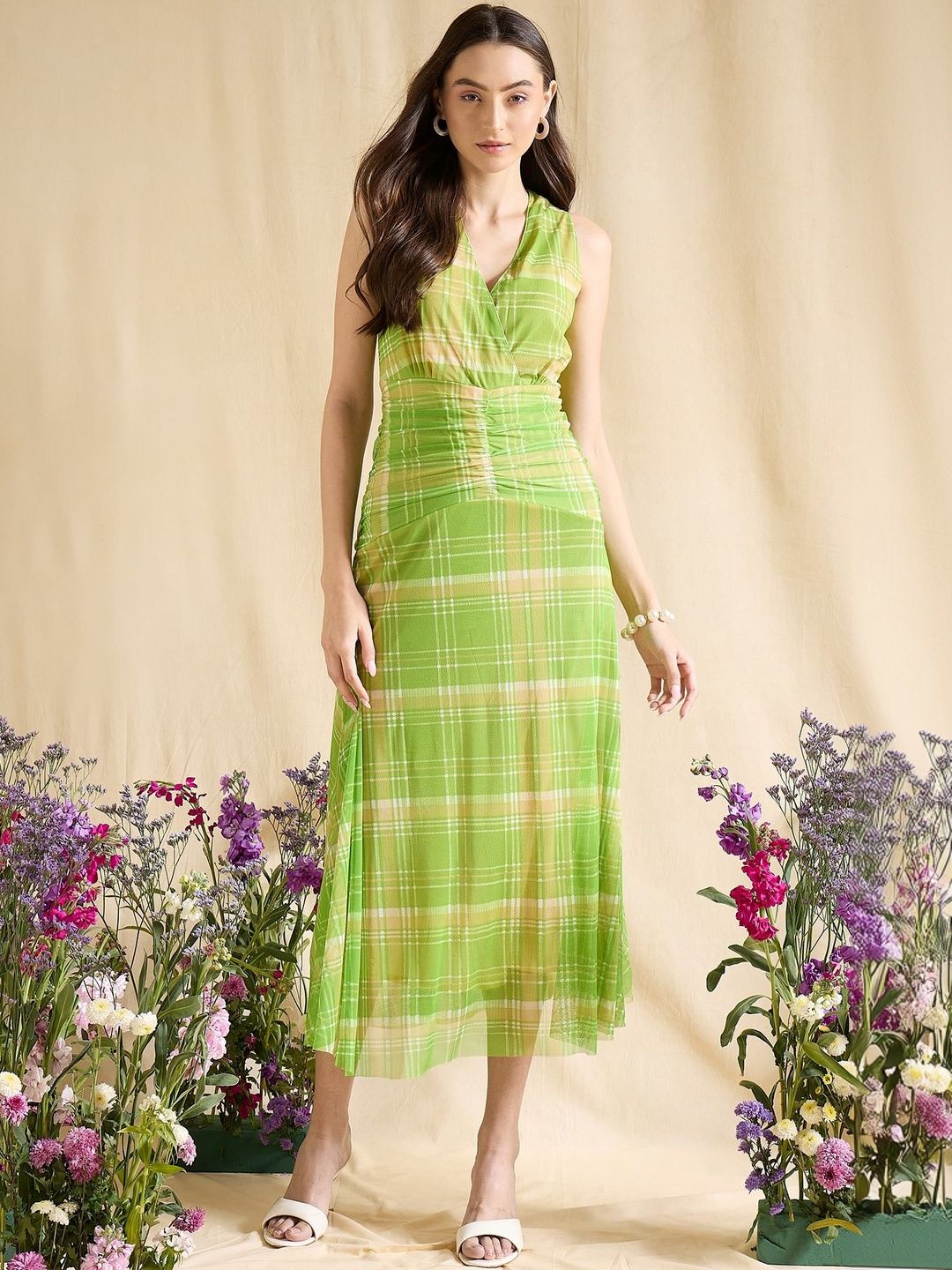 DRAPE AND DAZZLE Georgette Dress-picture-29