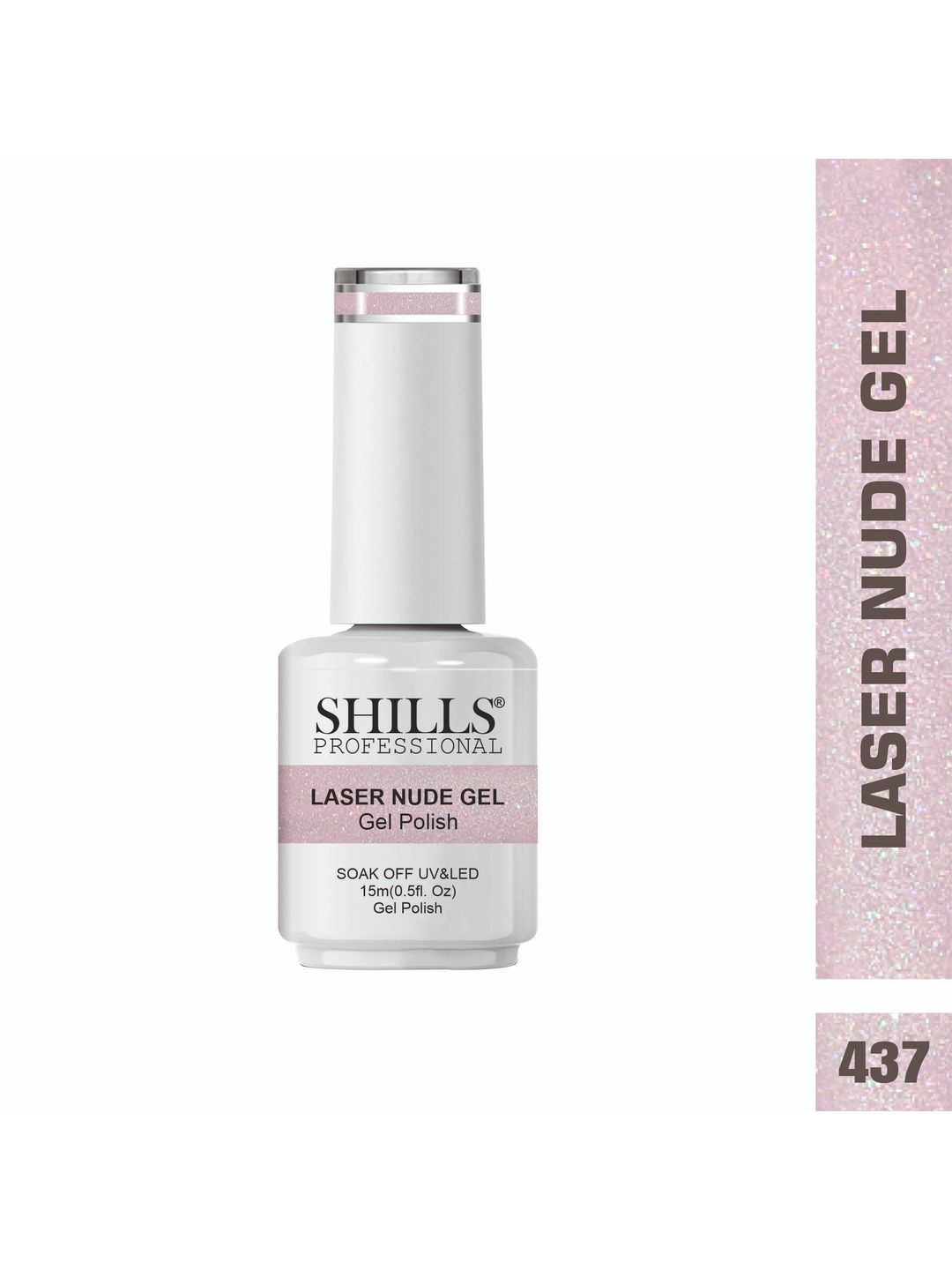 shills professional Long Lasting Soak Off Gel Polish - 15 ml - Shade 437-picture-36