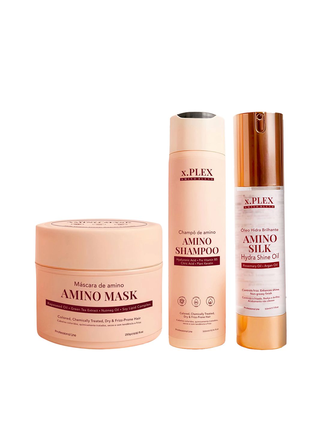 BEAUTY GANG EXPERTS Amino Hair Care Trio - Hair Mask 250g + Shampoo 300ml + Shine Oil 50ml-image-18