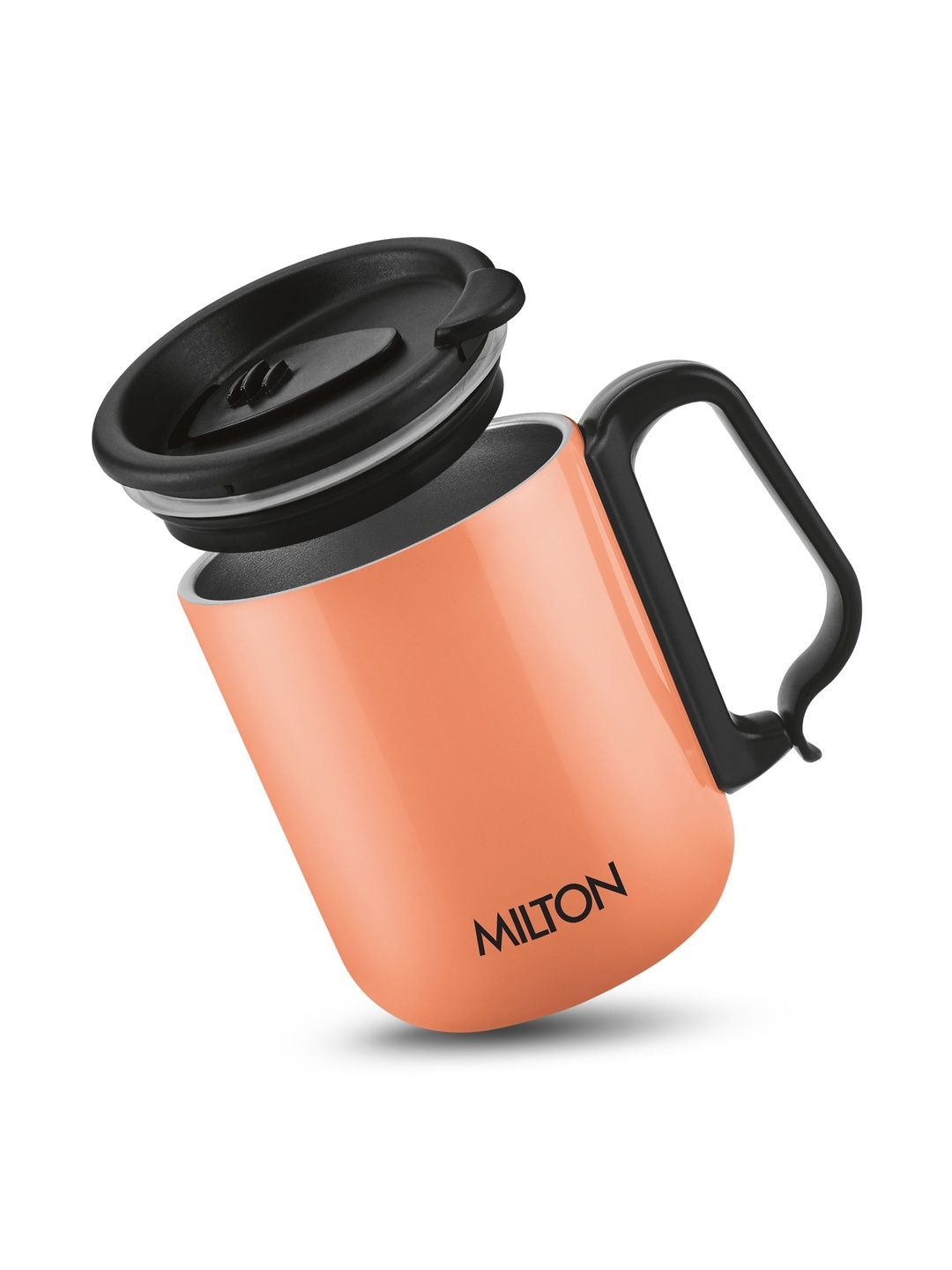 Milton Harbor Orange Stainless Steel Double Walled Coffee Mug 300 ml-picture-54