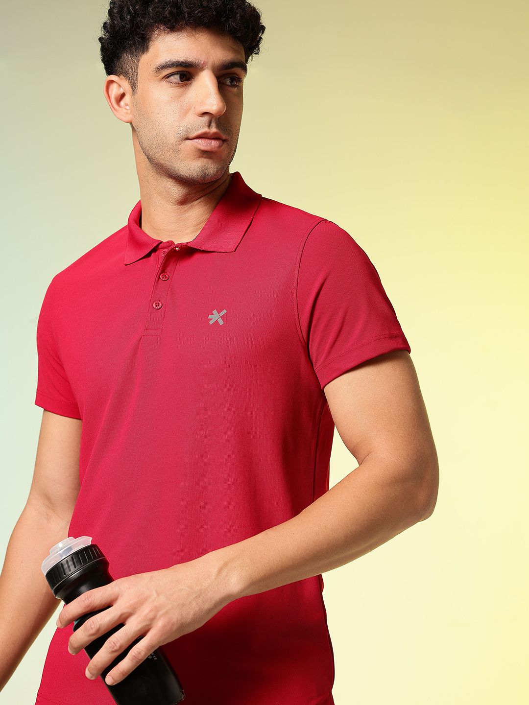 HRX by Hrithik Roshan Polo Collar Rapid-Dry Training T-shirt-picture-10