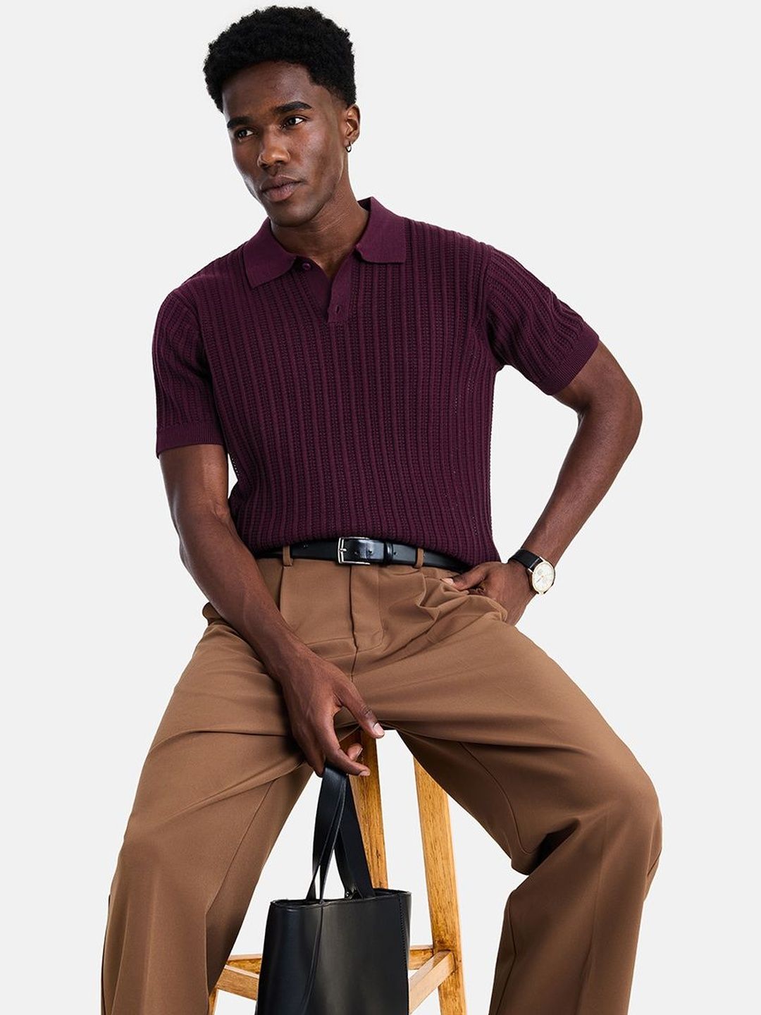 Snitch Men Polo Collar T-shirt
